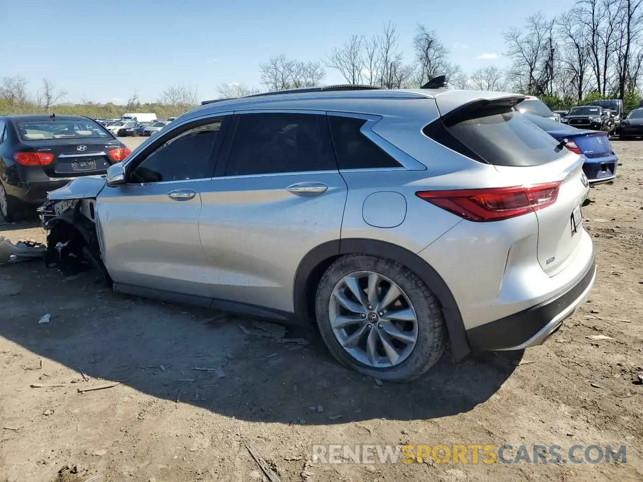 2 Фотография поврежденного автомобиля 3PCAJ5M30LF121247 INFINITI QX50 2020