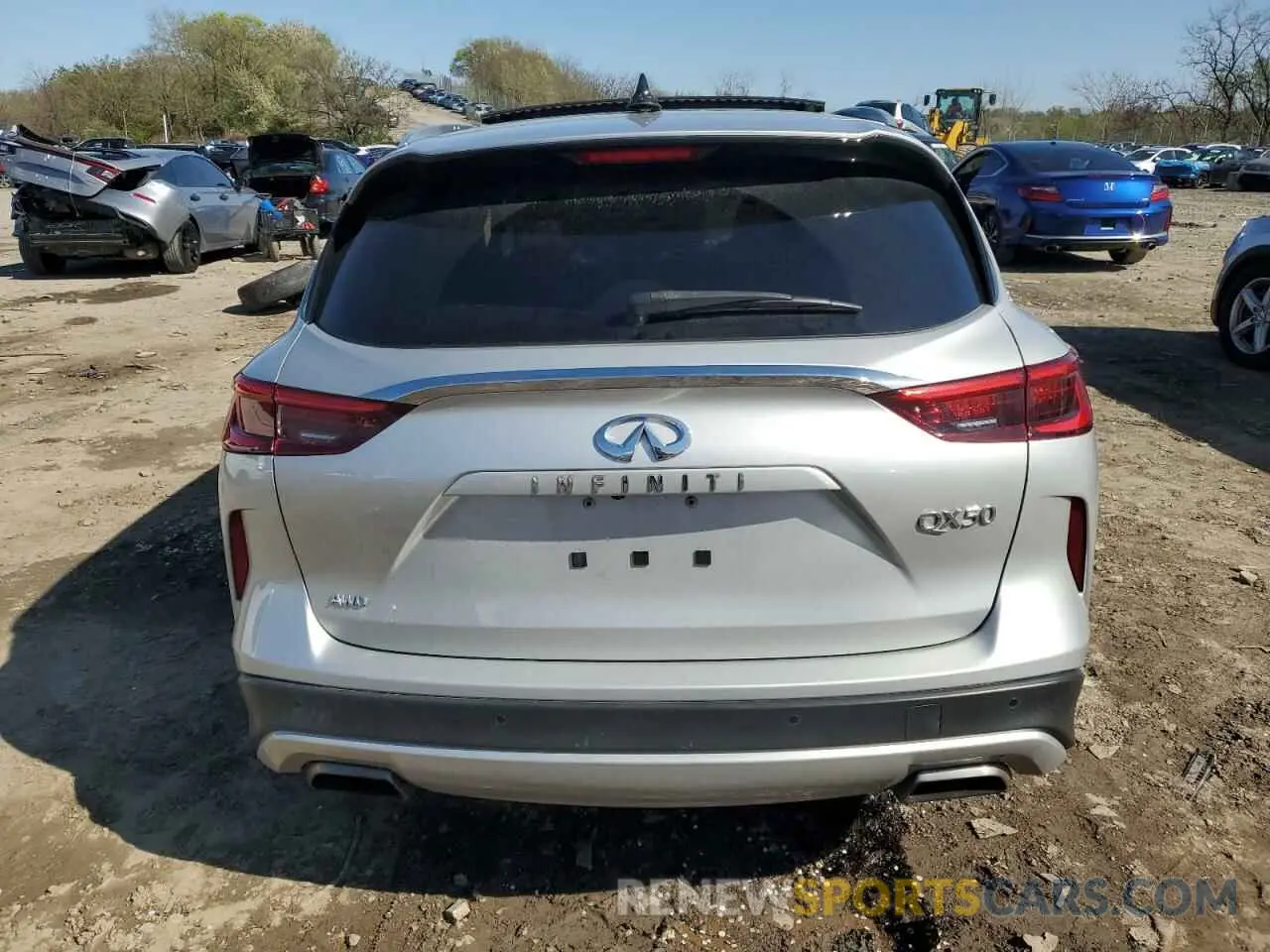 6 Фотография поврежденного автомобиля 3PCAJ5M30LF121247 INFINITI QX50 2020