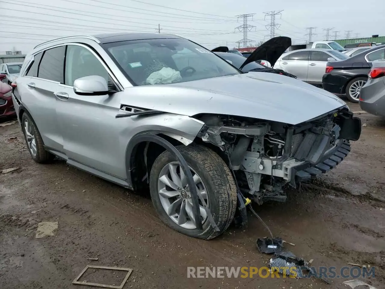 4 Фотография поврежденного автомобиля 3PCAJ5M31LF102934 INFINITI QX50 2020