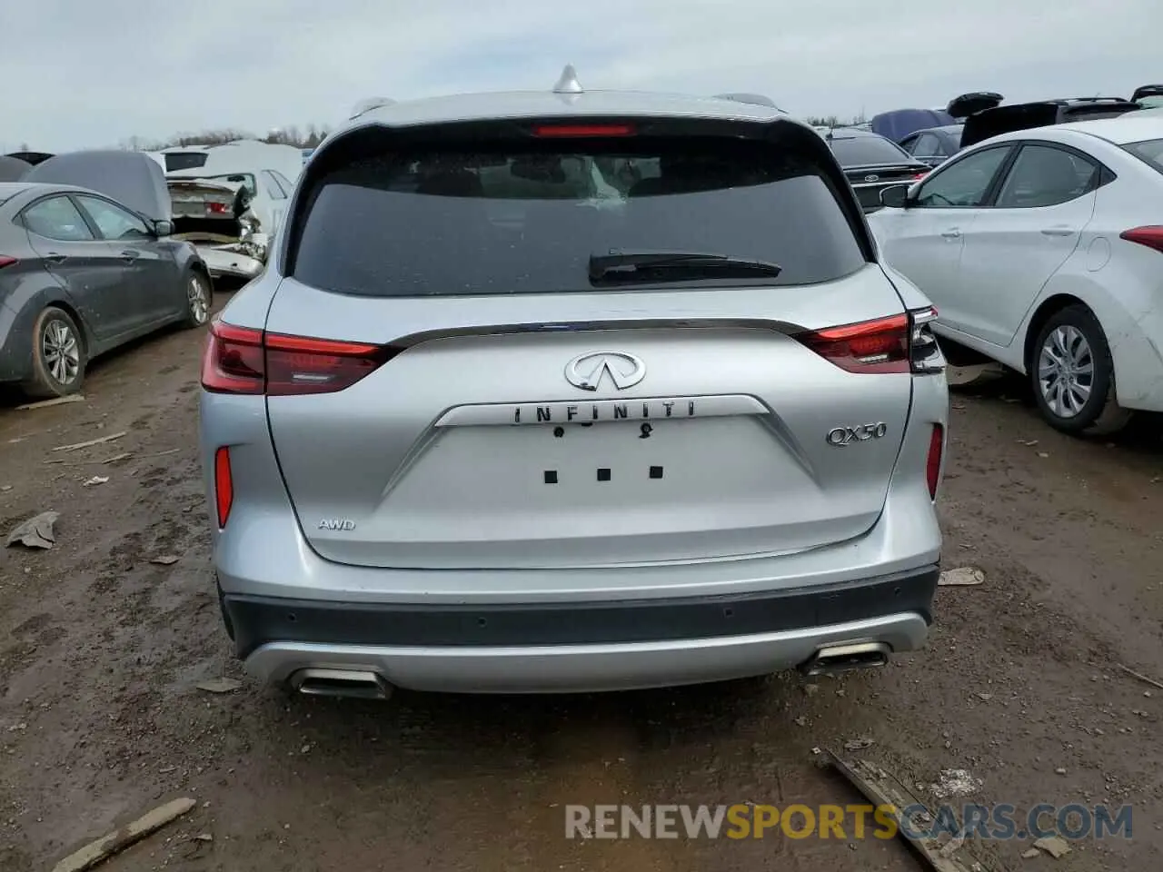 6 Фотография поврежденного автомобиля 3PCAJ5M31LF102934 INFINITI QX50 2020