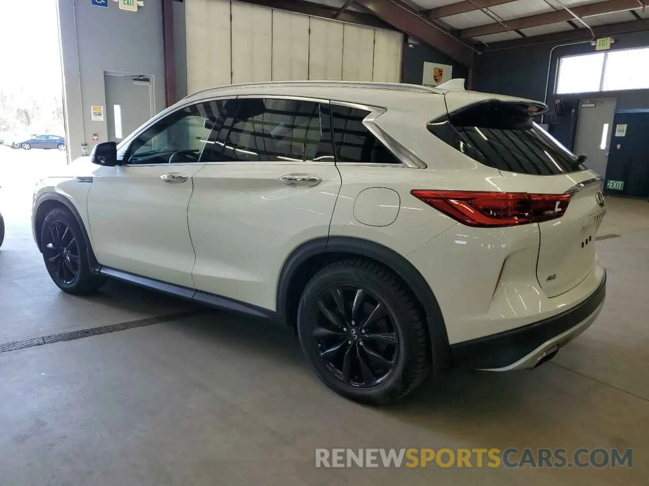 2 Photograph of a damaged car 3PCAJ5M32LF114512 INFINITI QX50 2020
