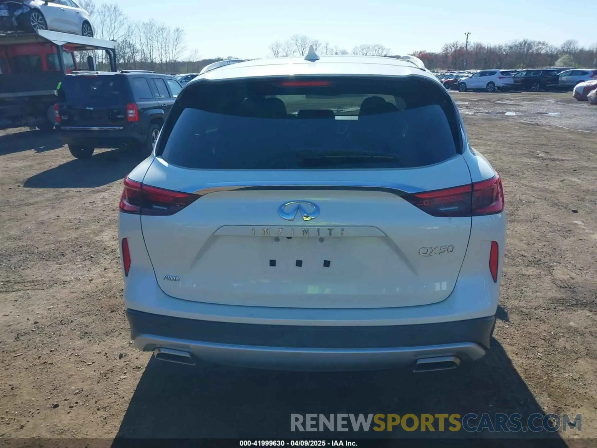 16 Photograph of a damaged car 3PCAJ5M33LF105608 INFINITI QX50 2020