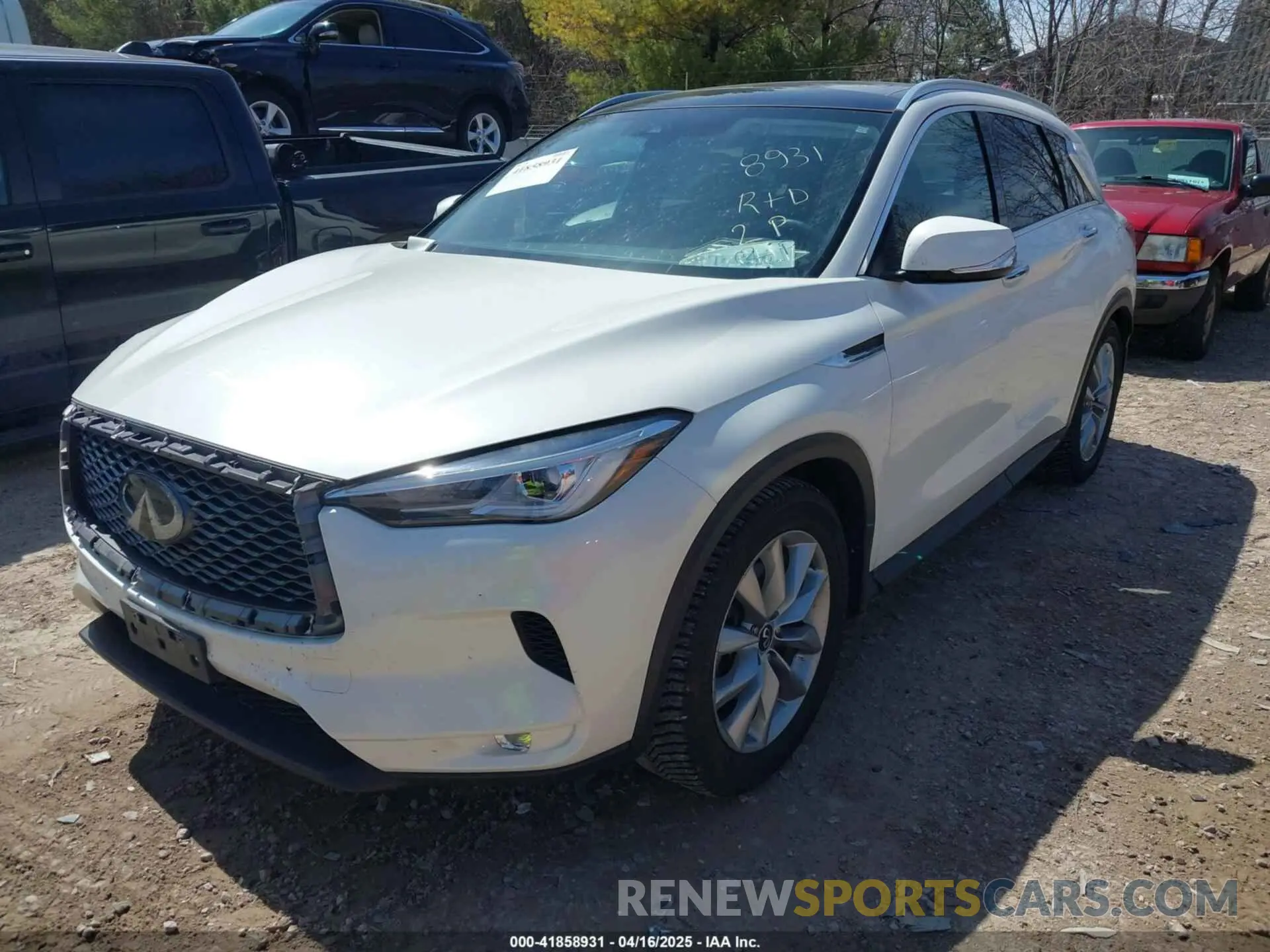 2 Photograph of a damaged car 3PCAJ5M34LF104029 INFINITI QX50 2020