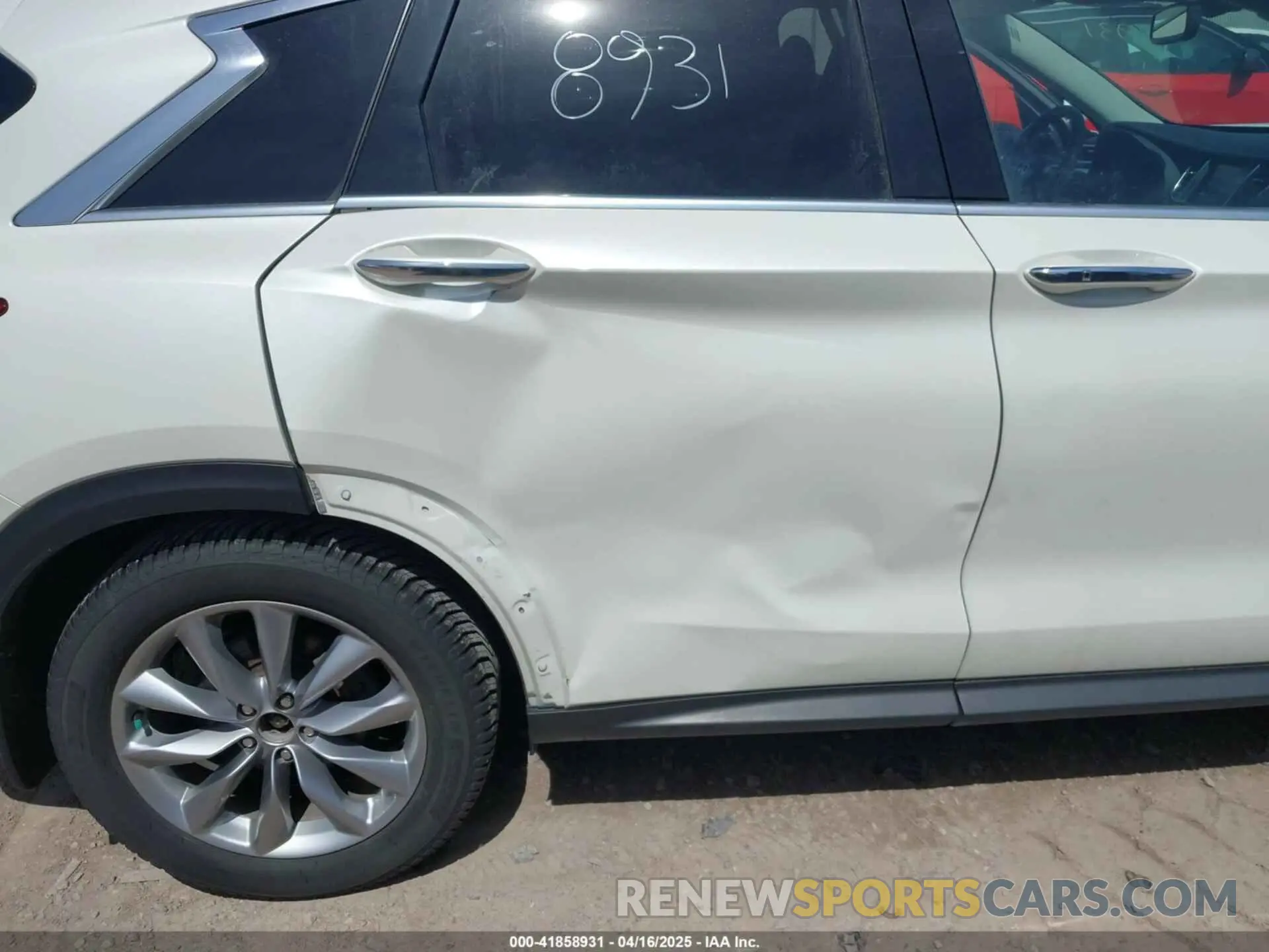6 Photograph of a damaged car 3PCAJ5M34LF104029 INFINITI QX50 2020