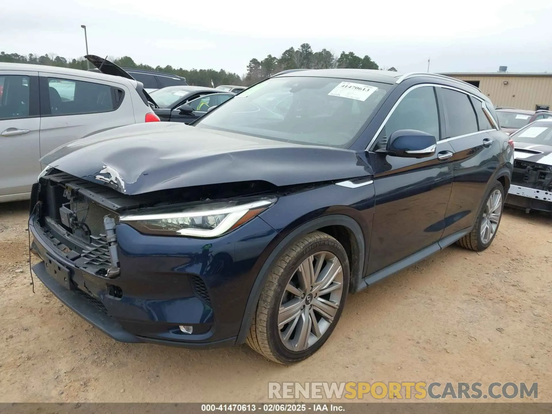 2 Photograph of a damaged car 3PCAJ5M36LF103402 INFINITI QX50 2020
