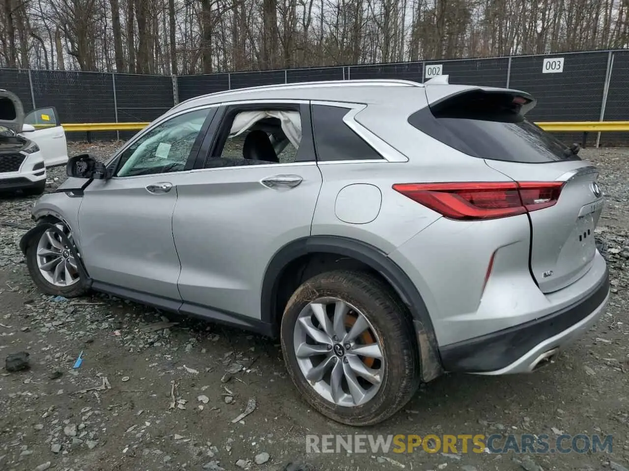 2 Фотография поврежденного автомобиля 3PCAJ5M36LF110379 INFINITI QX50 2020