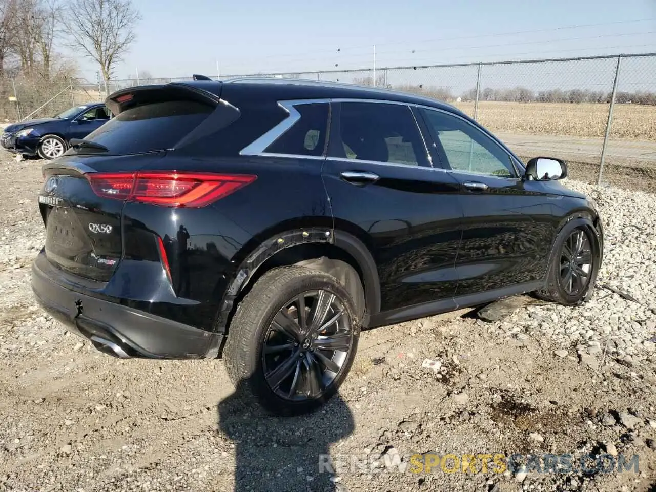 3 Фотография поврежденного автомобиля 3PCAJ5M36LF111922 INFINITI QX50 2020
