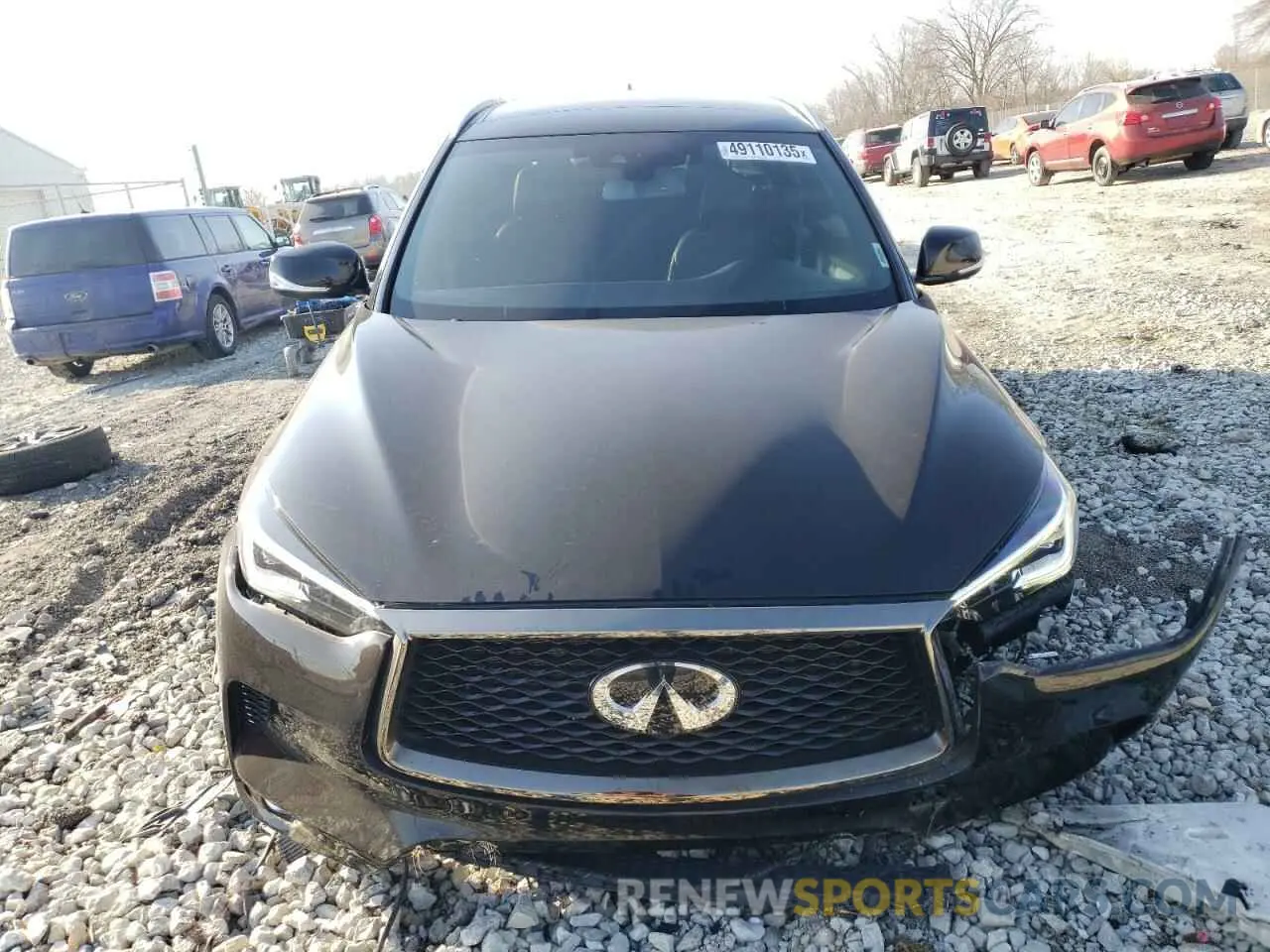 5 Фотография поврежденного автомобиля 3PCAJ5M36LF111922 INFINITI QX50 2020