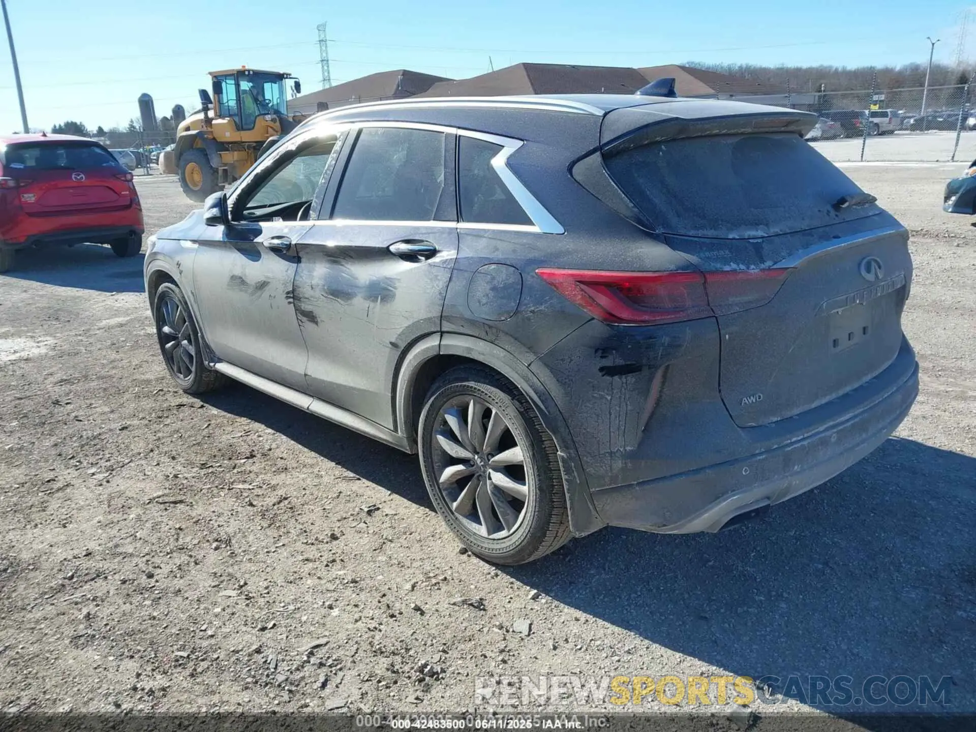 3 Photograph of a damaged car 3PCAJ5M36LF119521 INFINITI QX50 2020