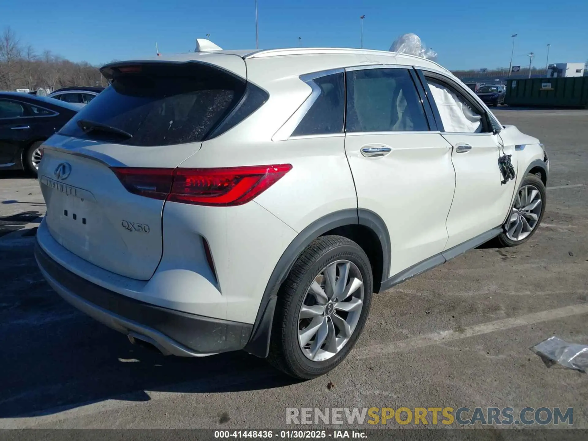 4 Фотография поврежденного автомобиля 3PCAJ5M37LF111864 INFINITI QX50 2020