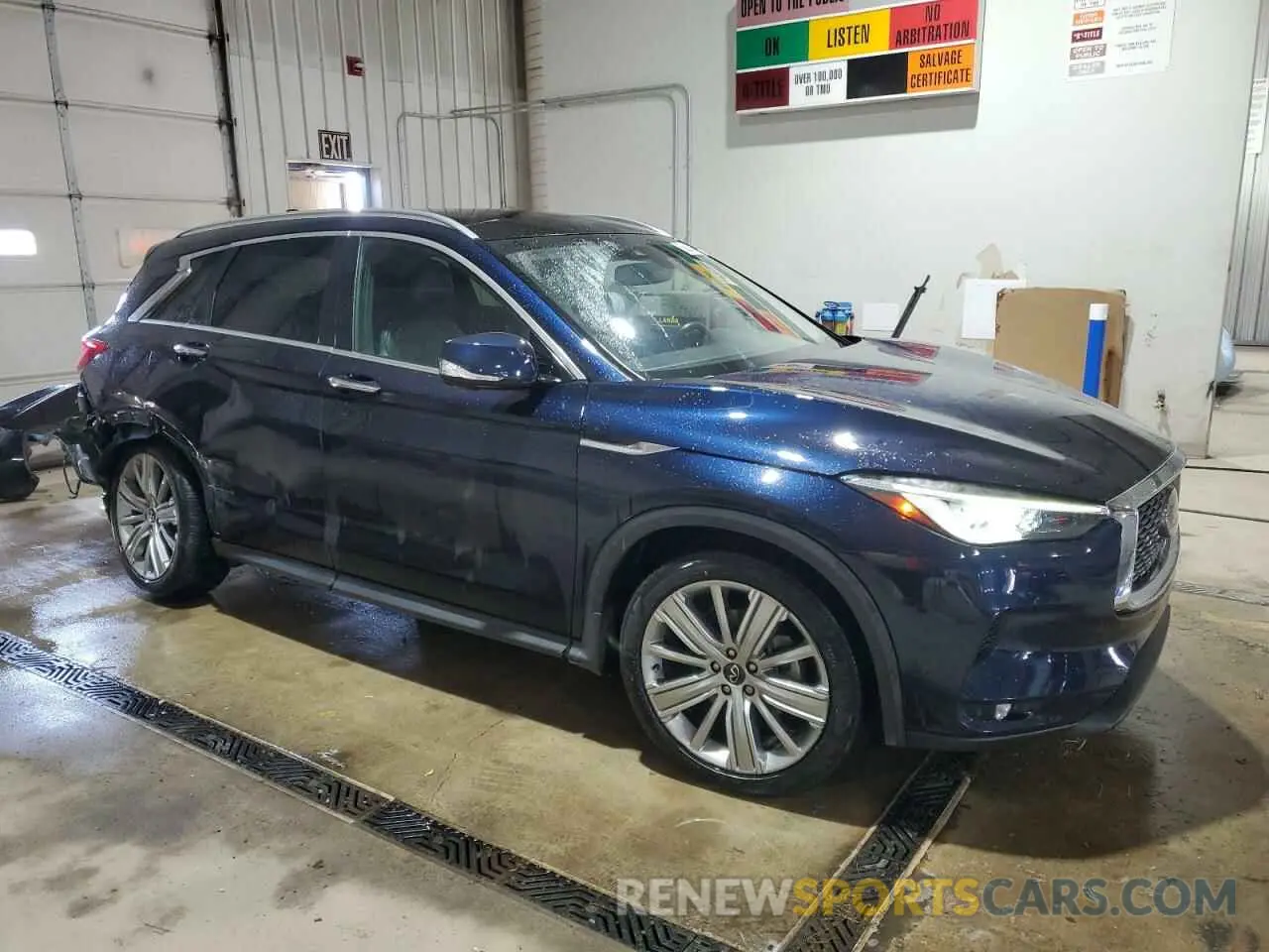 4 Photograph of a damaged car 3PCAJ5M38LF117690 INFINITI QX50 2020