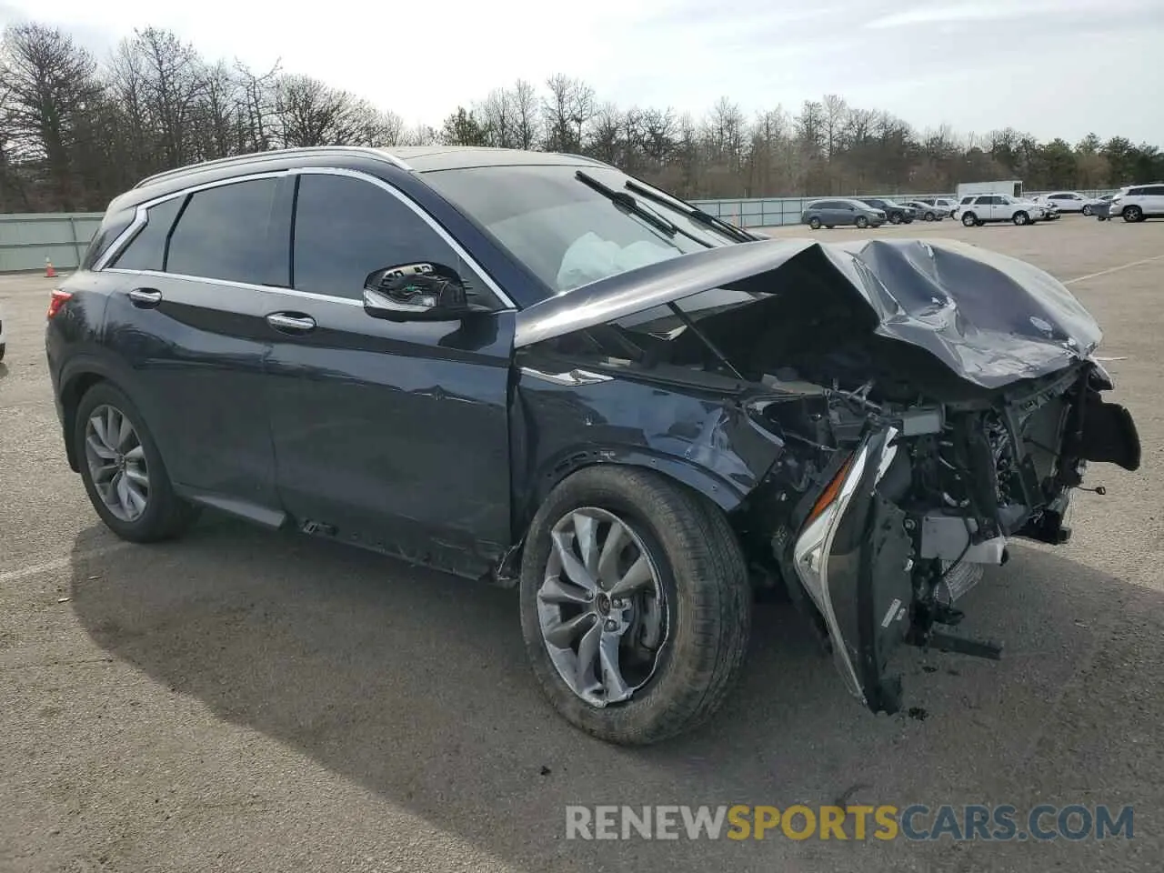 4 Photograph of a damaged car 3PCAJ5M38LF120895 INFINITI QX50 2020