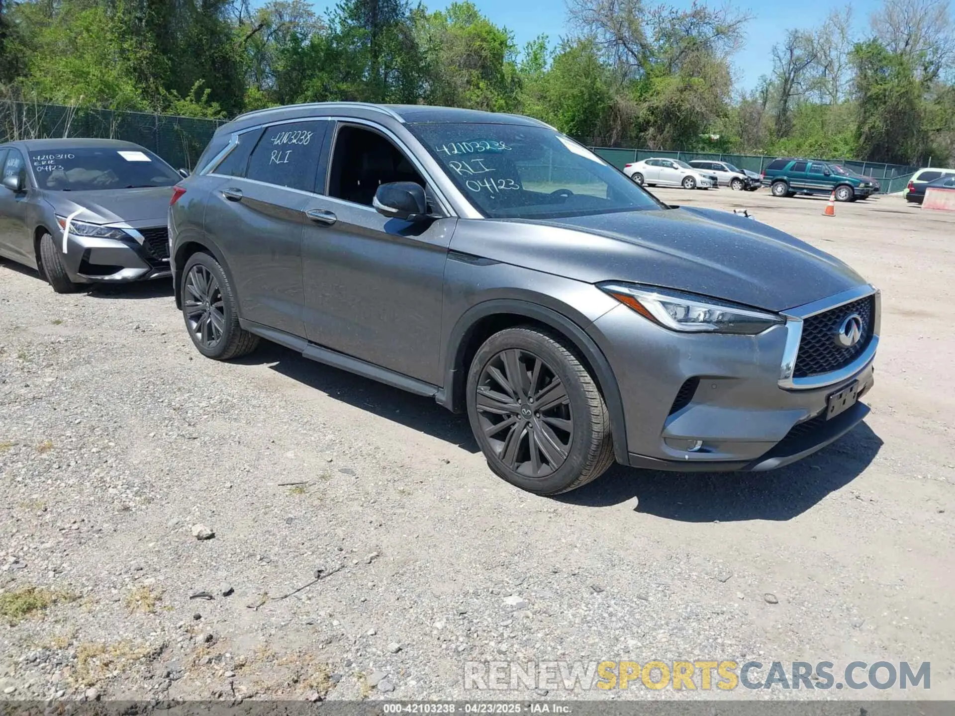 1 Photograph of a damaged car 3PCAJ5M39LF113955 INFINITI QX50 2020