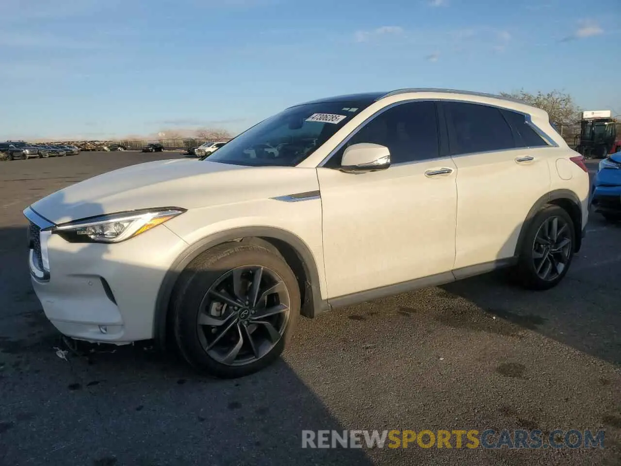 1 Photograph of a damaged car 3PCAJ5M39LF118184 INFINITI QX50 2020