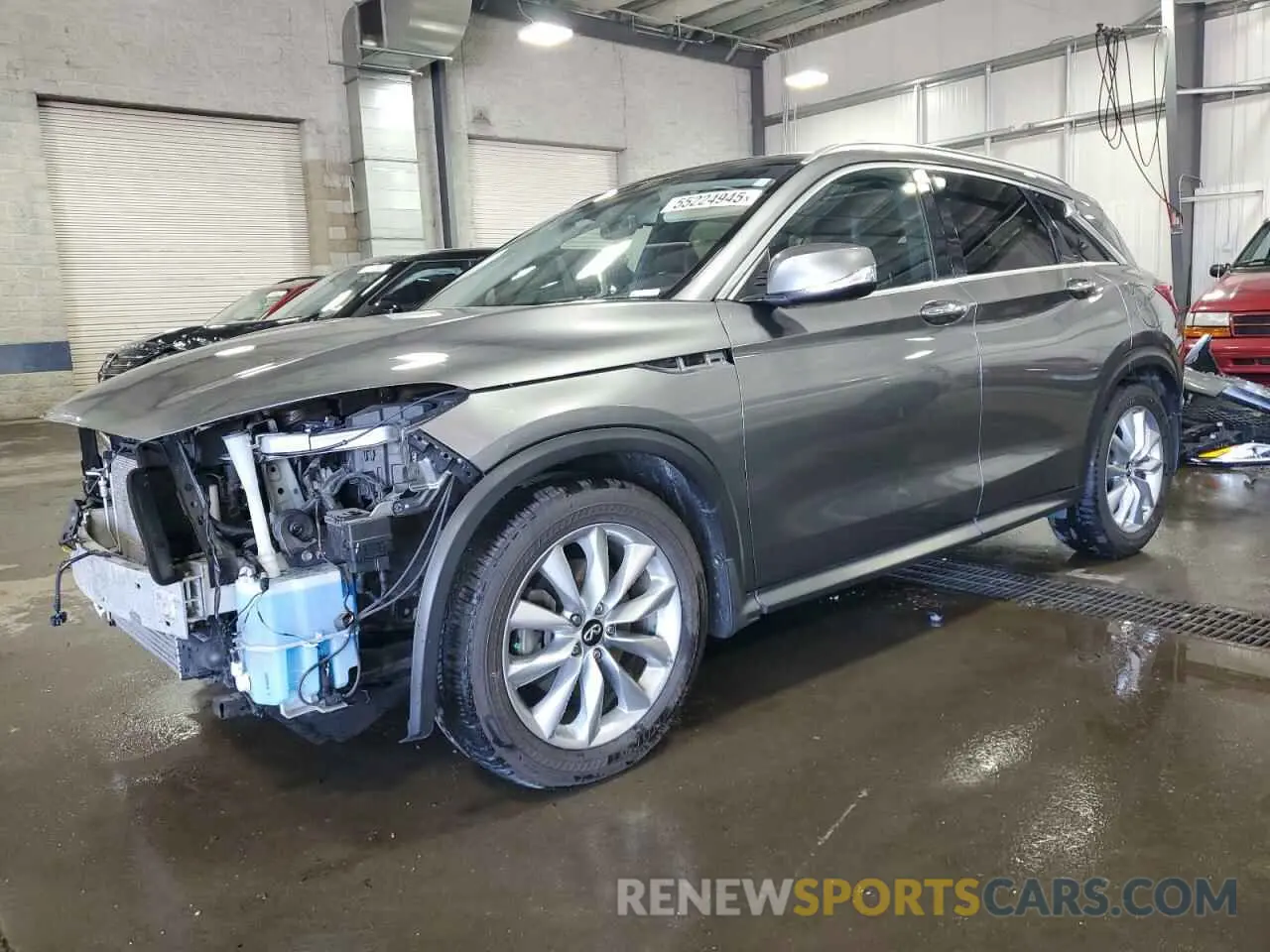 1 Photograph of a damaged car 3PCAJ5M3XLF101376 INFINITI QX50 2020