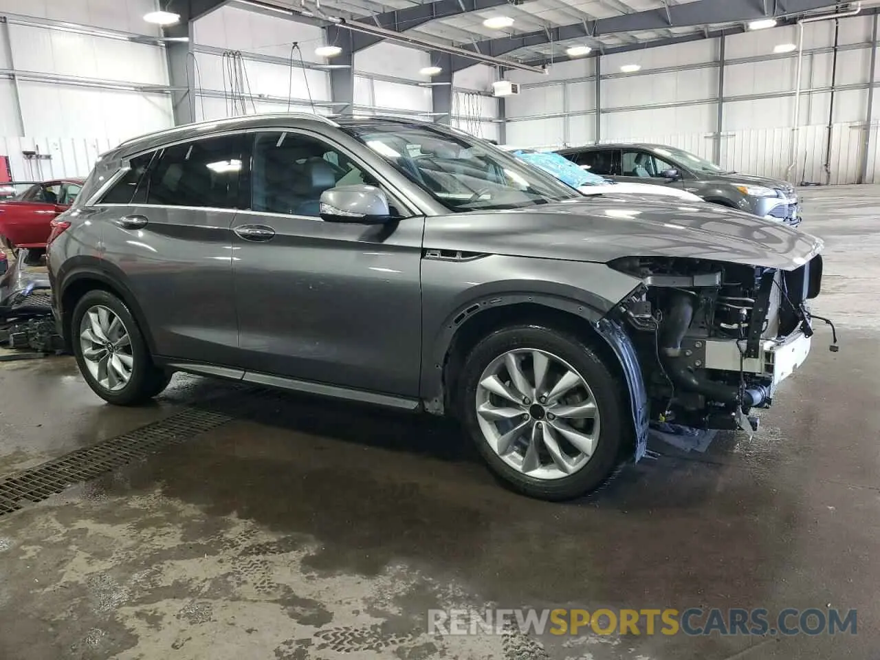 4 Photograph of a damaged car 3PCAJ5M3XLF101376 INFINITI QX50 2020