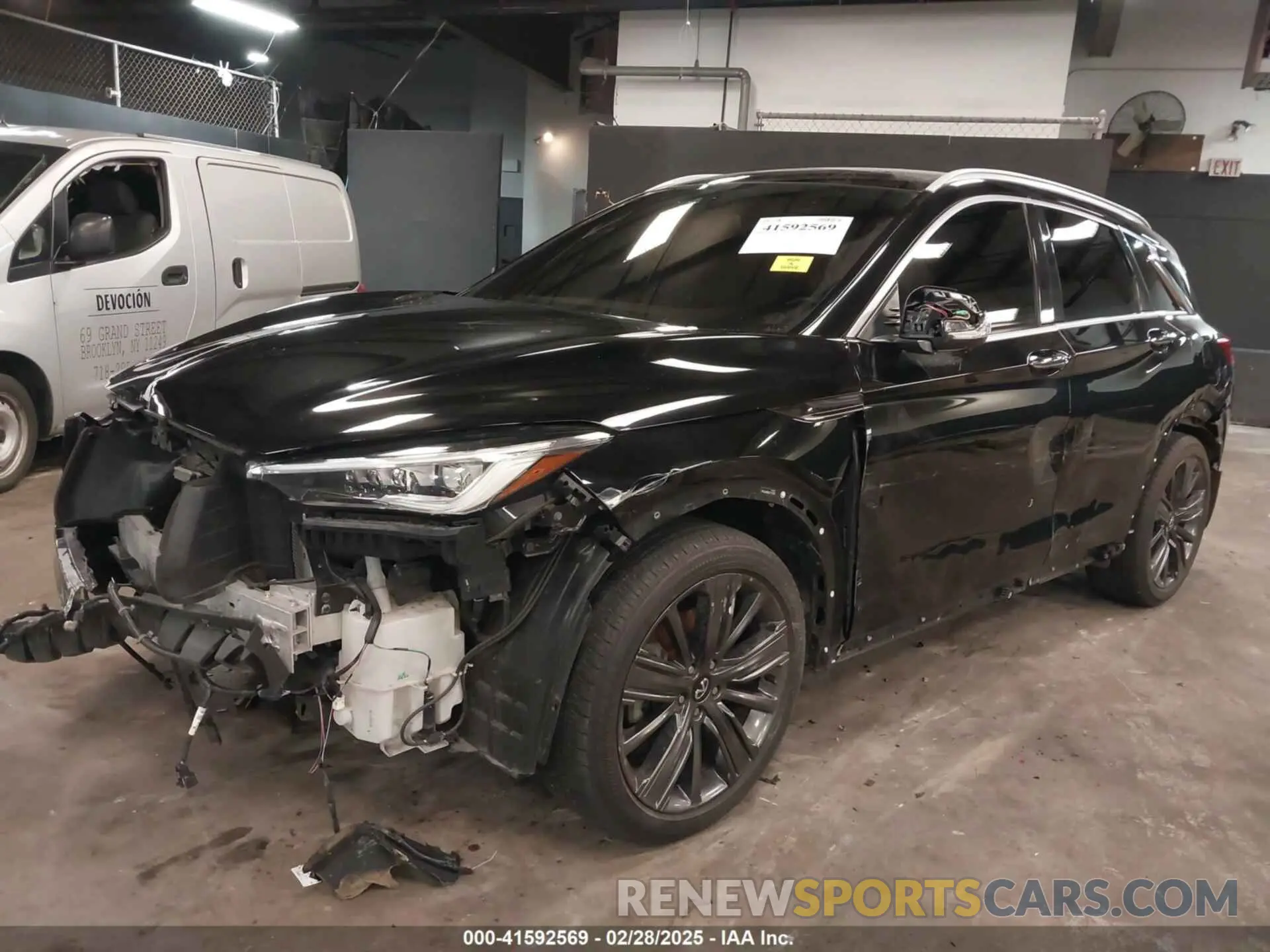 6 Photograph of a damaged car 3PCAJ5M3XLF111633 INFINITI QX50 2020