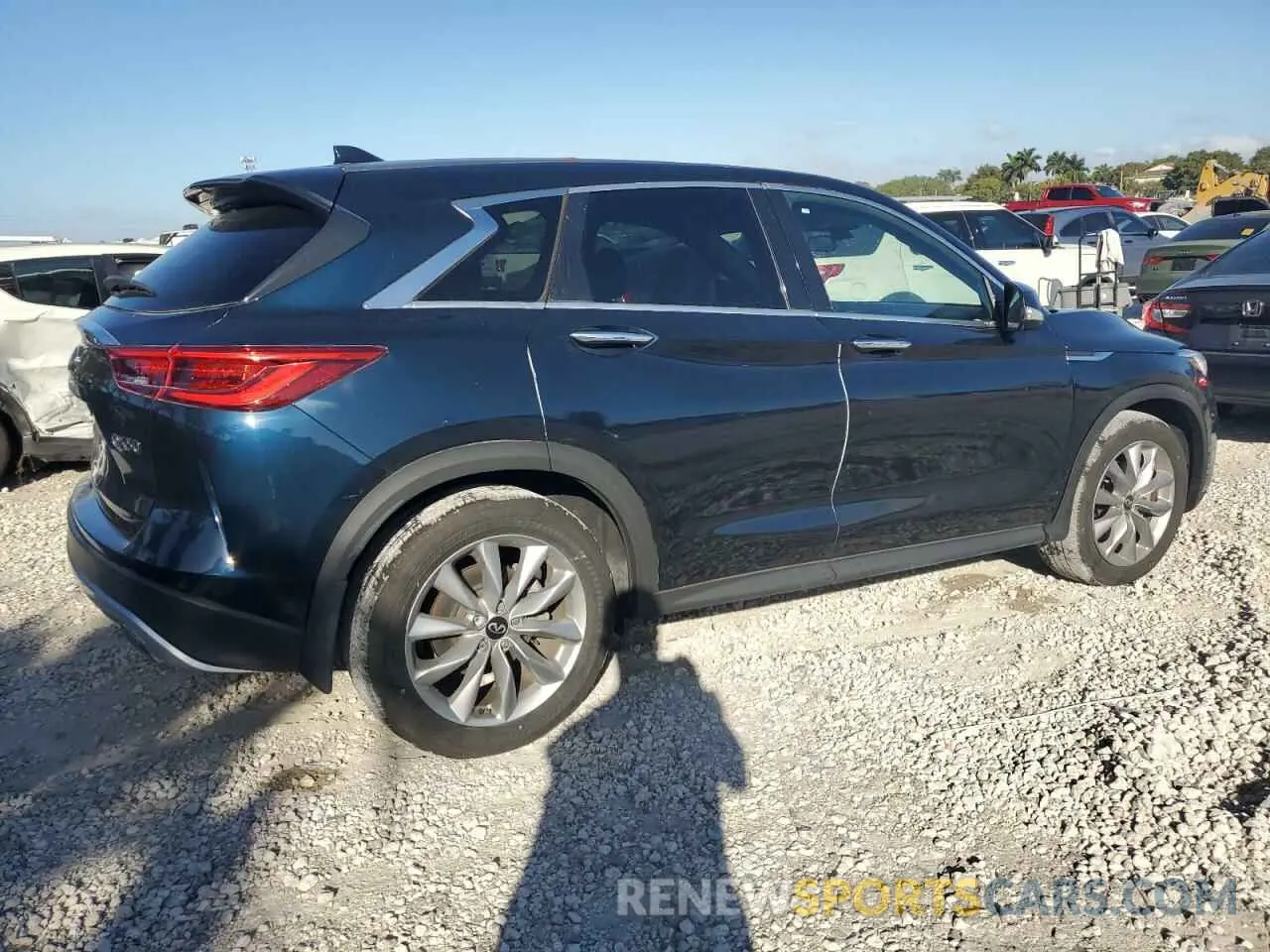 3 Photograph of a damaged car 3PCAJ5AA1MF101089 INFINITI QX50 2021