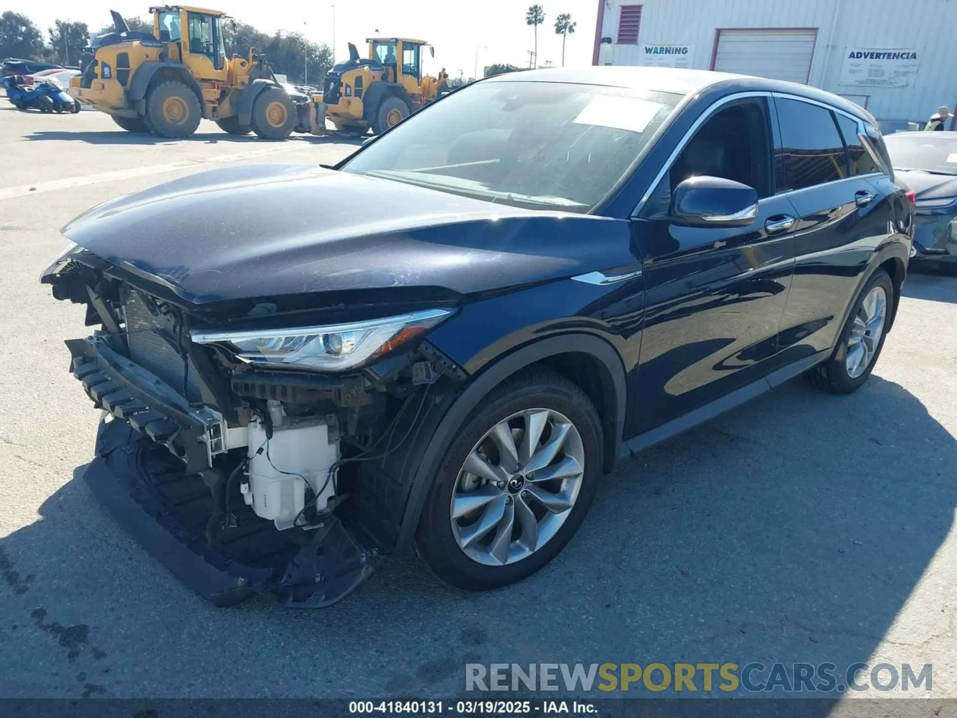 2 Фотография поврежденного автомобиля 3PCAJ5AA3MF104964 INFINITI QX50 2021