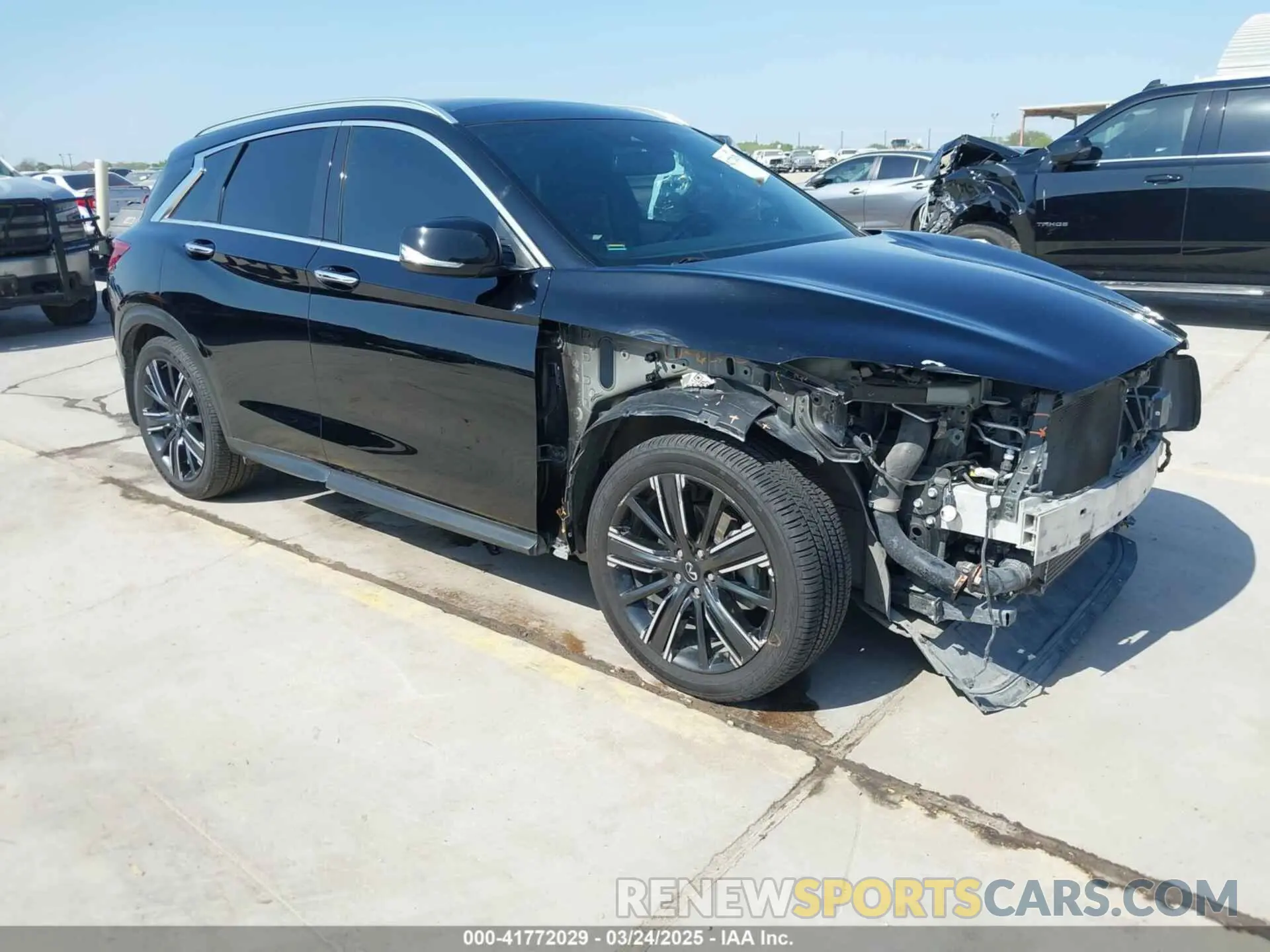 1 Photograph of a damaged car 3PCAJ5BA4MF105359 INFINITI QX50 2021