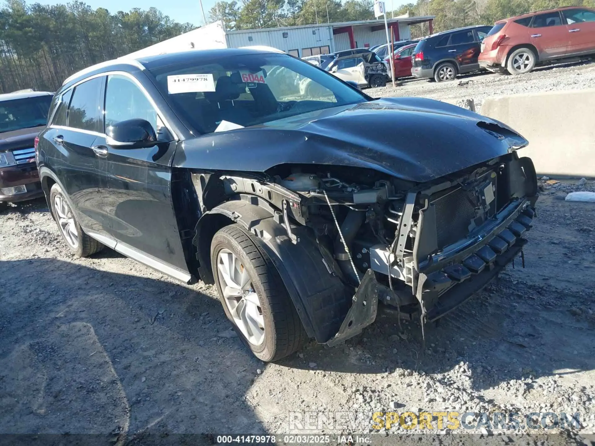 1 Photograph of a damaged car 3PCAJ5BA5MF114975 INFINITI QX50 2021
