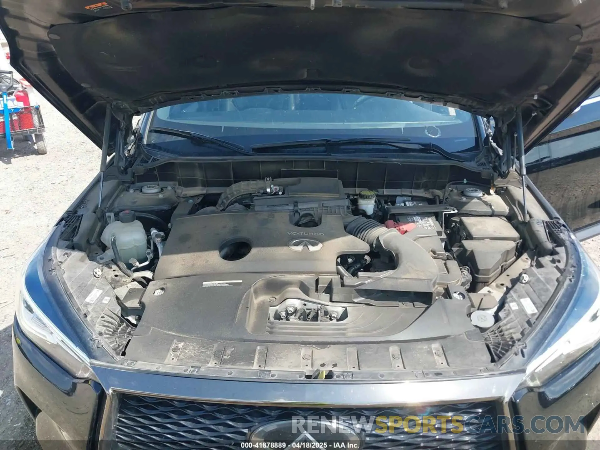 10 Photograph of a damaged car 3PCAJ5BA6MF112782 INFINITI QX50 2021