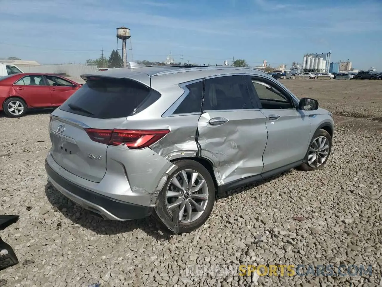 3 Фотография поврежденного автомобиля 3PCAJ5BA9MF106345 INFINITI QX50 2021