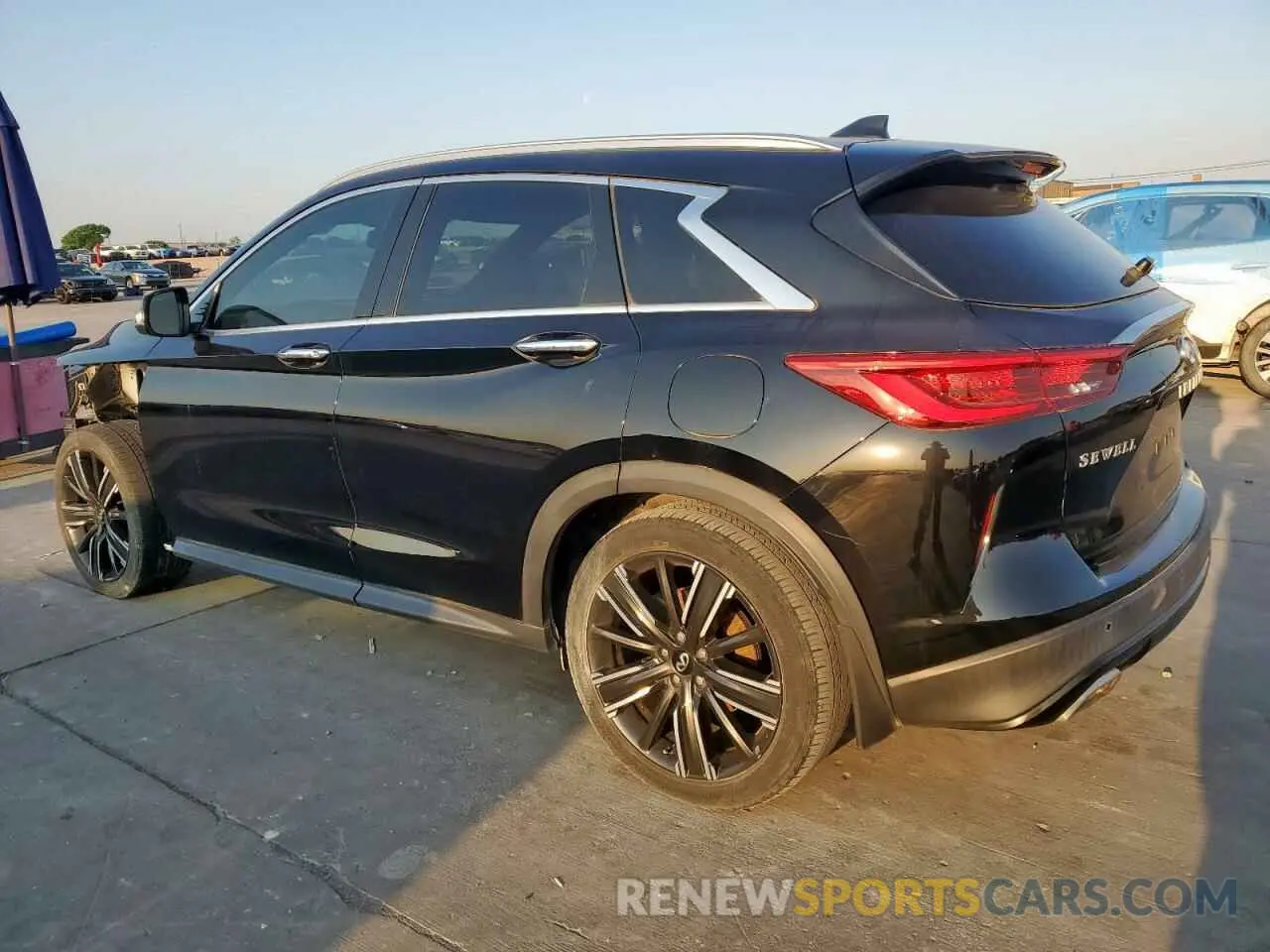 2 Photograph of a damaged car 3PCAJ5BA9MF114509 INFINITI QX50 2021