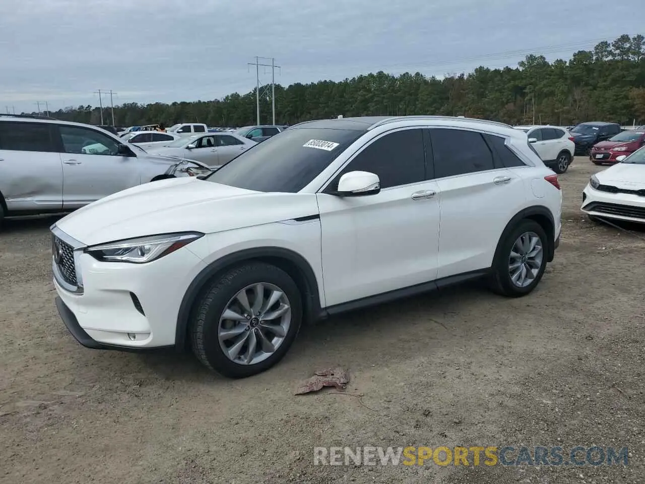 1 Photograph of a damaged car 3PCAJ5BAXMF107374 INFINITI QX50 2021