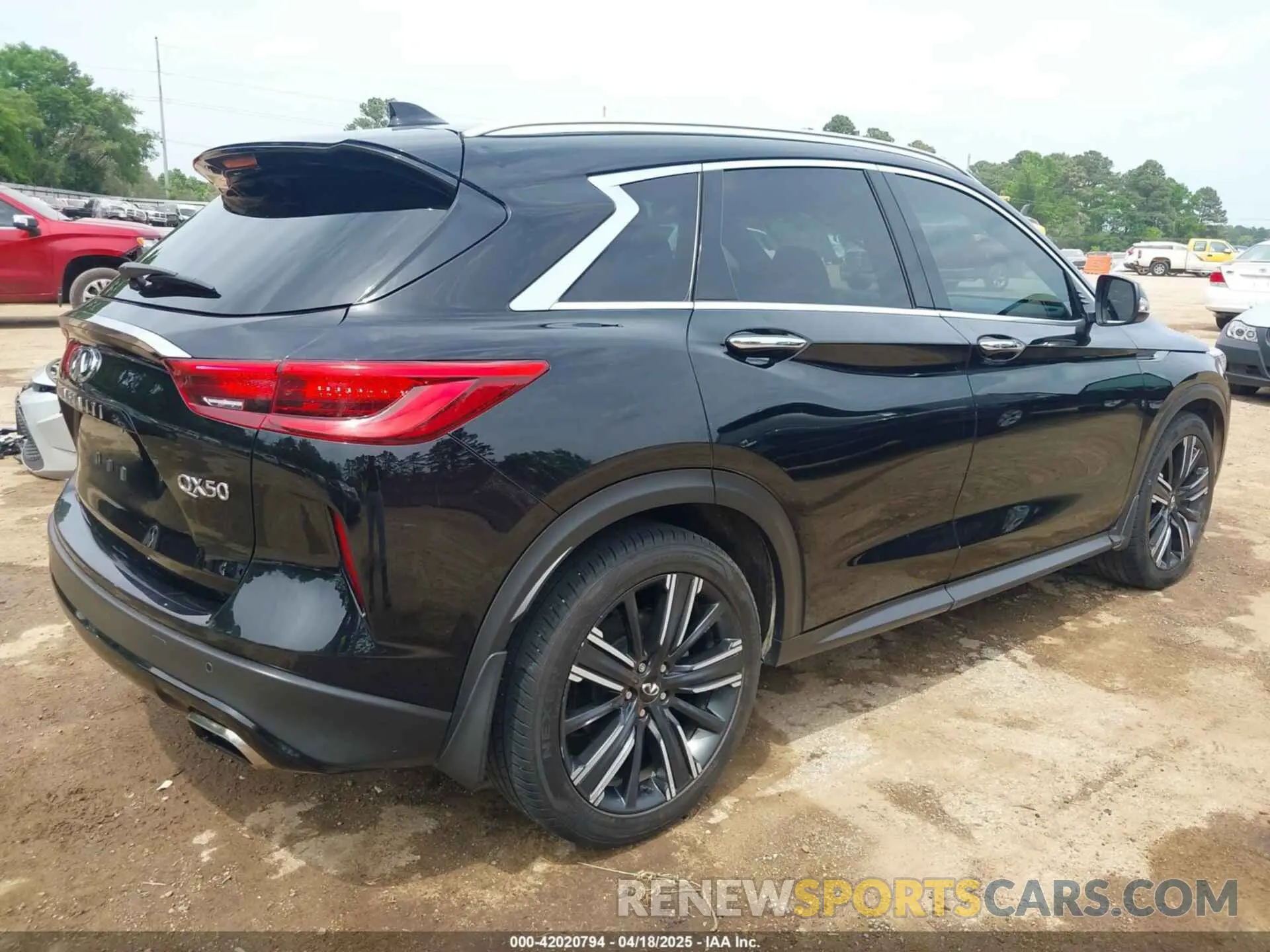 4 Фотография поврежденного автомобиля 3PCAJ5BAXMF125311 INFINITI QX50 2021