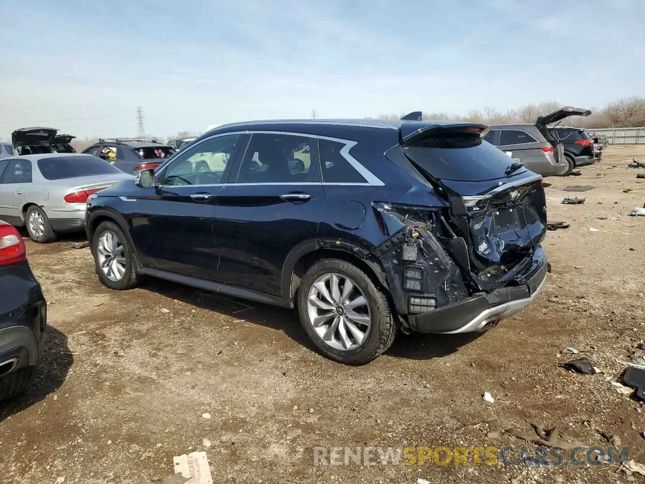2 Фотография поврежденного автомобиля 3PCAJ5BB1MF107546 INFINITI QX50 2021