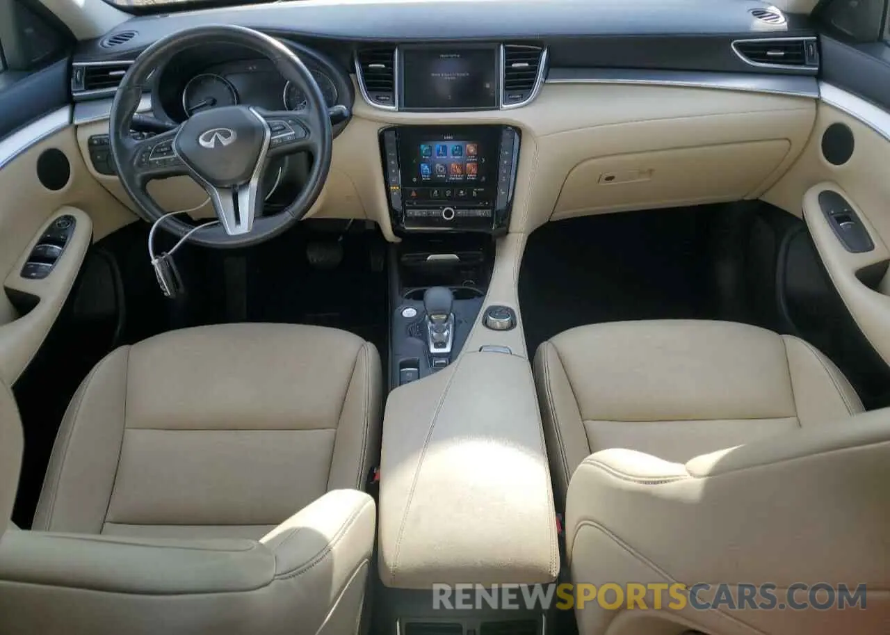 8 Фотография поврежденного автомобиля 3PCAJ5BB2MF108558 INFINITI QX50 2021