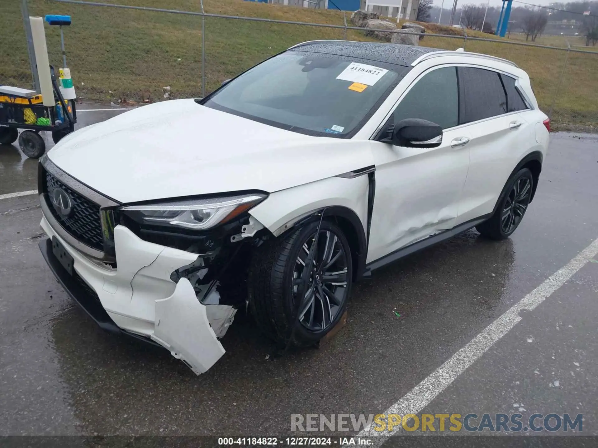 2 Photograph of a damaged car 3PCAJ5BB2MF112352 INFINITI QX50 2021