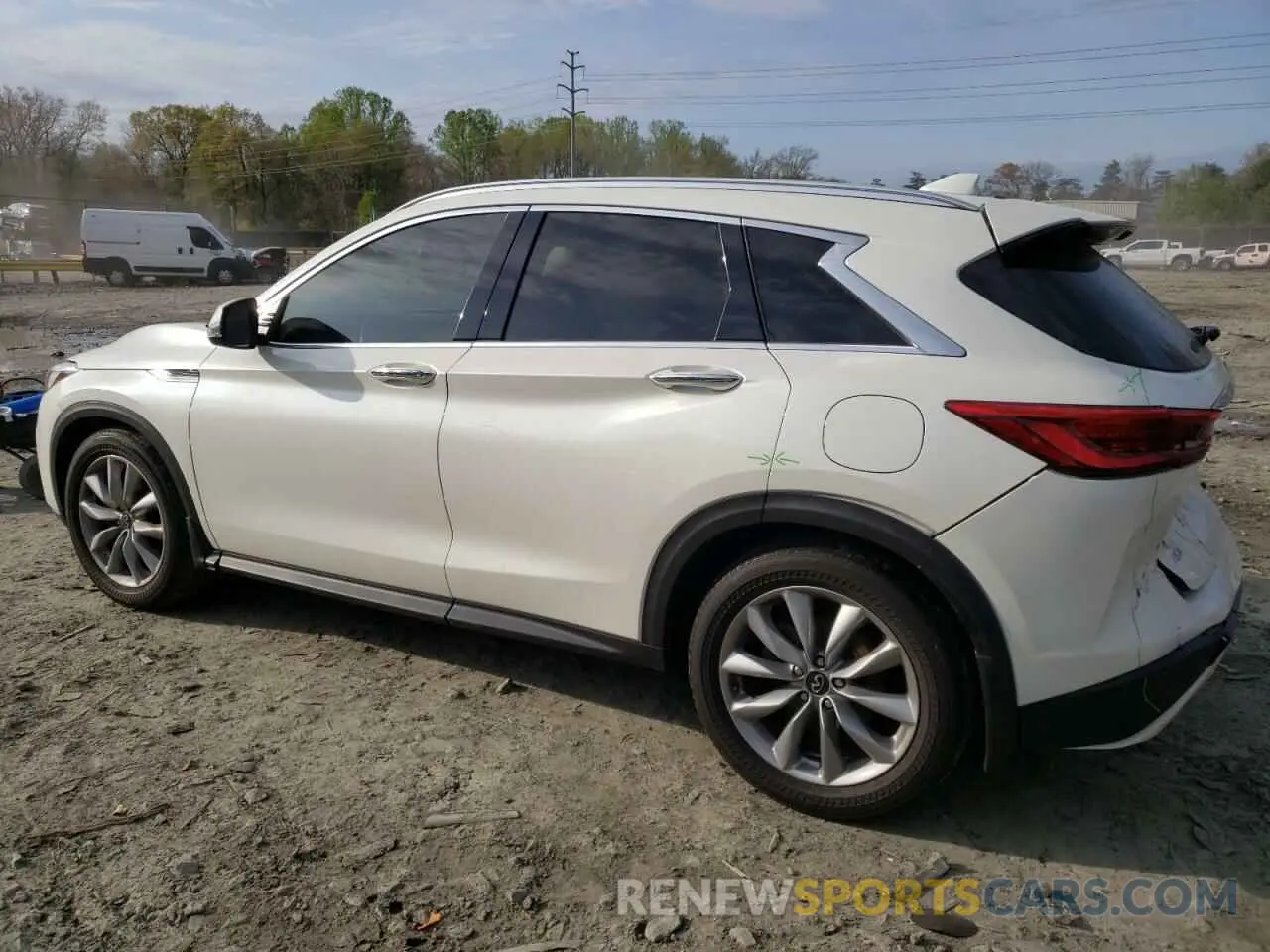 2 Photograph of a damaged car 3PCAJ5BB3MF114918 INFINITI QX50 2021