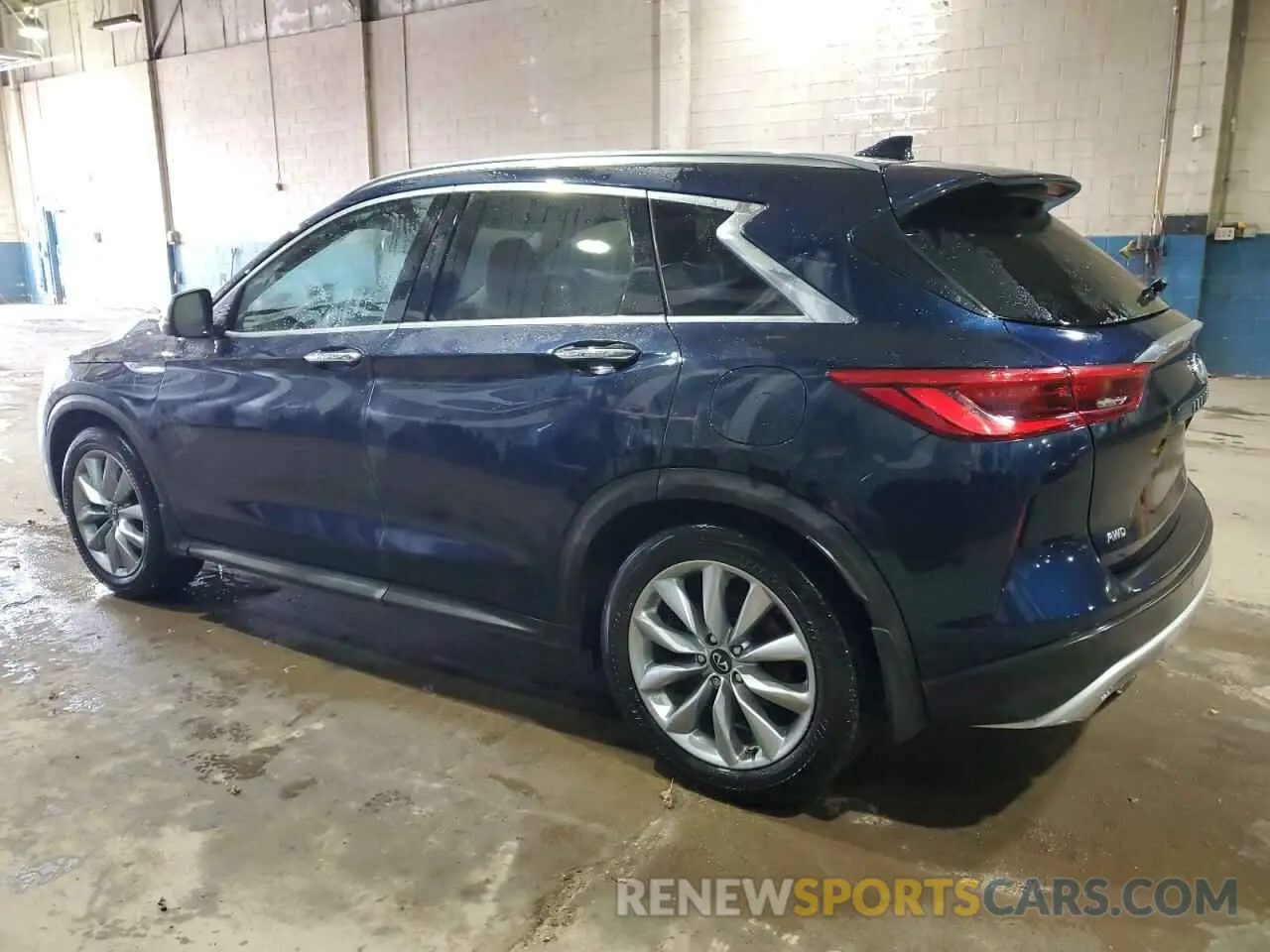2 Photograph of a damaged car 3PCAJ5BB4MF100770 INFINITI QX50 2021