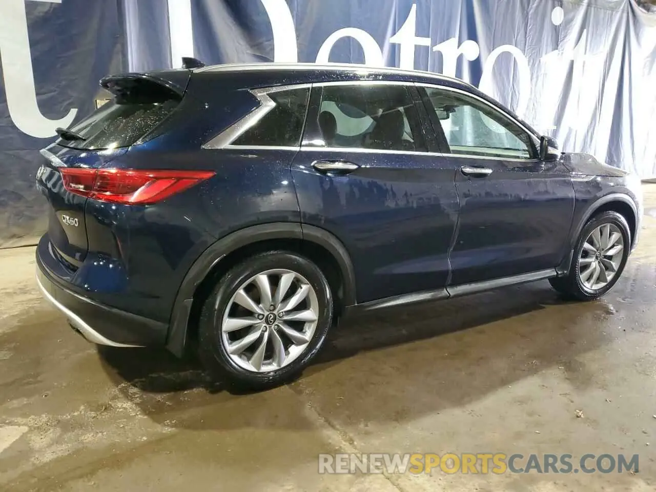 3 Photograph of a damaged car 3PCAJ5BB4MF100770 INFINITI QX50 2021