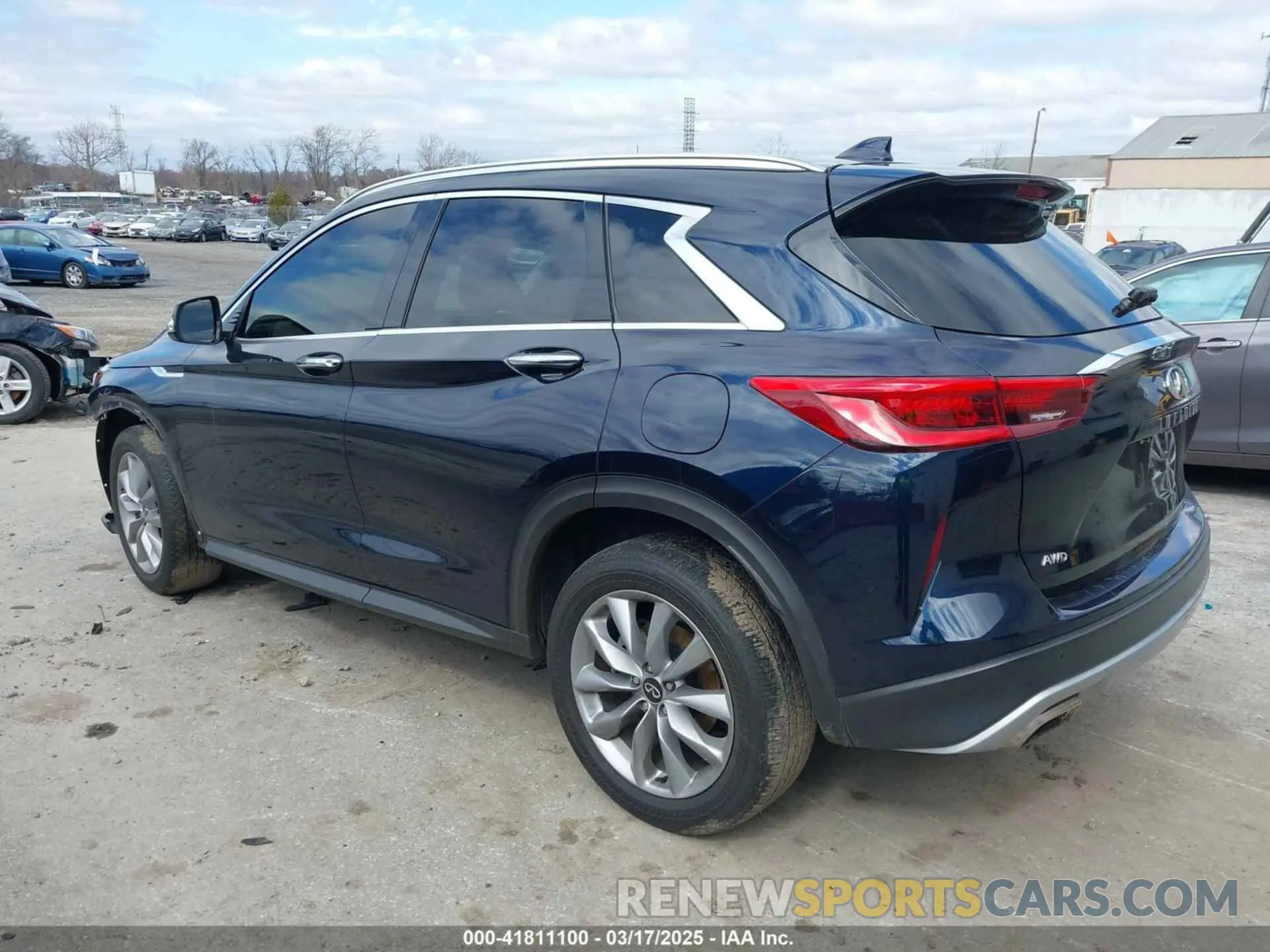 3 Фотография поврежденного автомобиля 3PCAJ5BB7MF123895 INFINITI QX50 2021