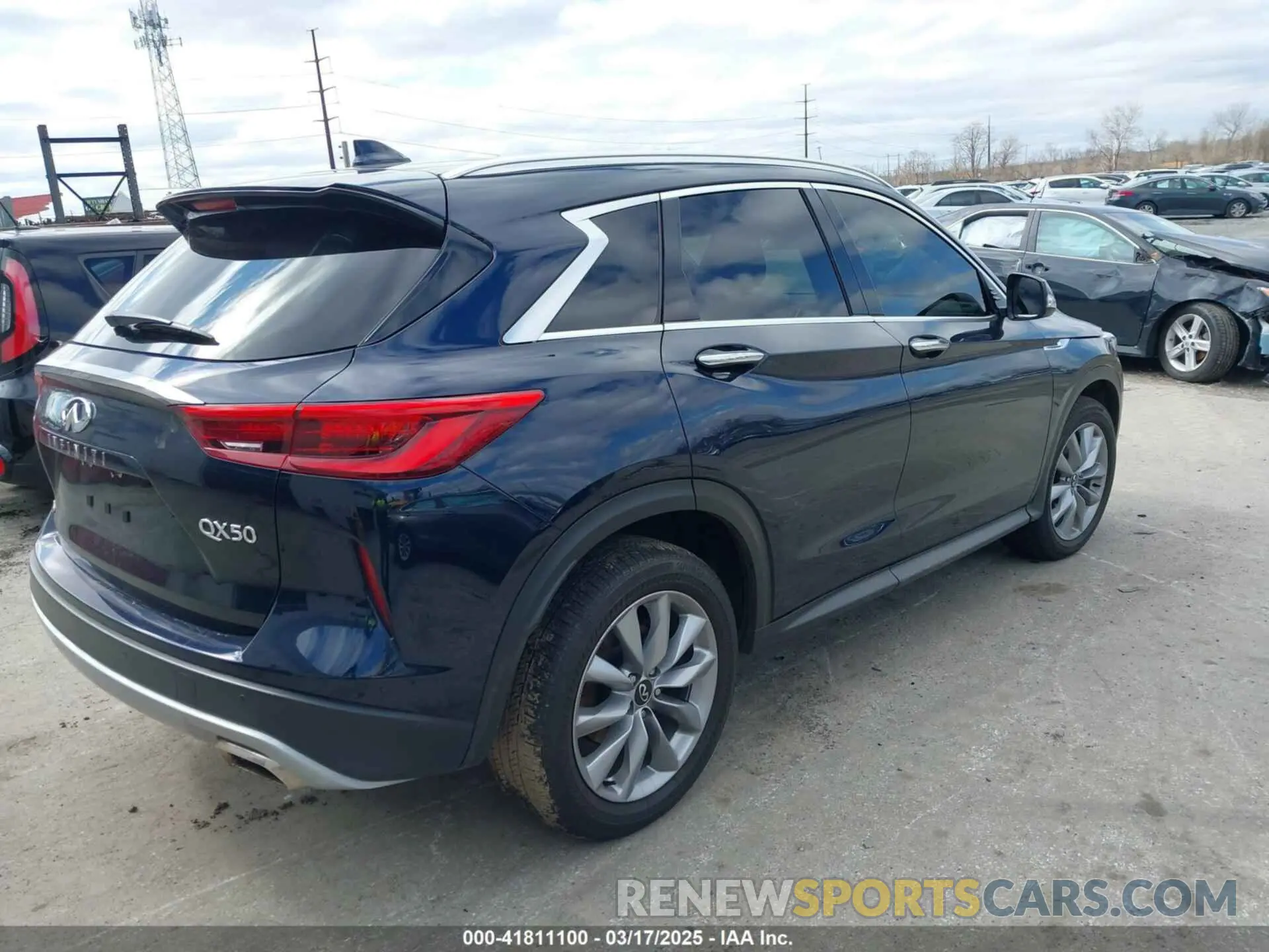 4 Фотография поврежденного автомобиля 3PCAJ5BB7MF123895 INFINITI QX50 2021