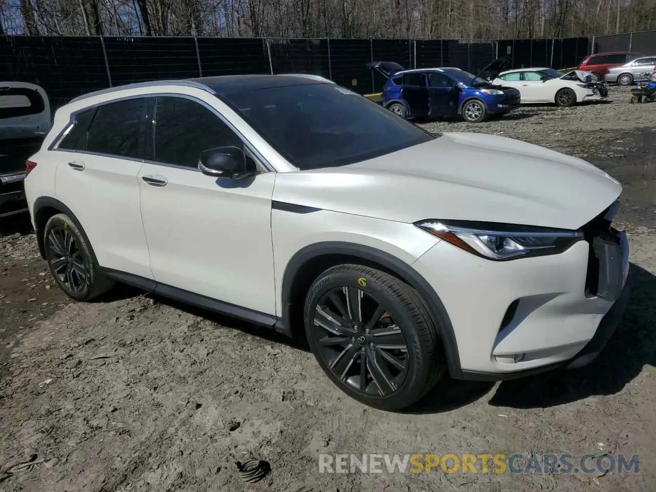 4 Фотография поврежденного автомобиля 3PCAJ5BB9MF121288 INFINITI QX50 2021