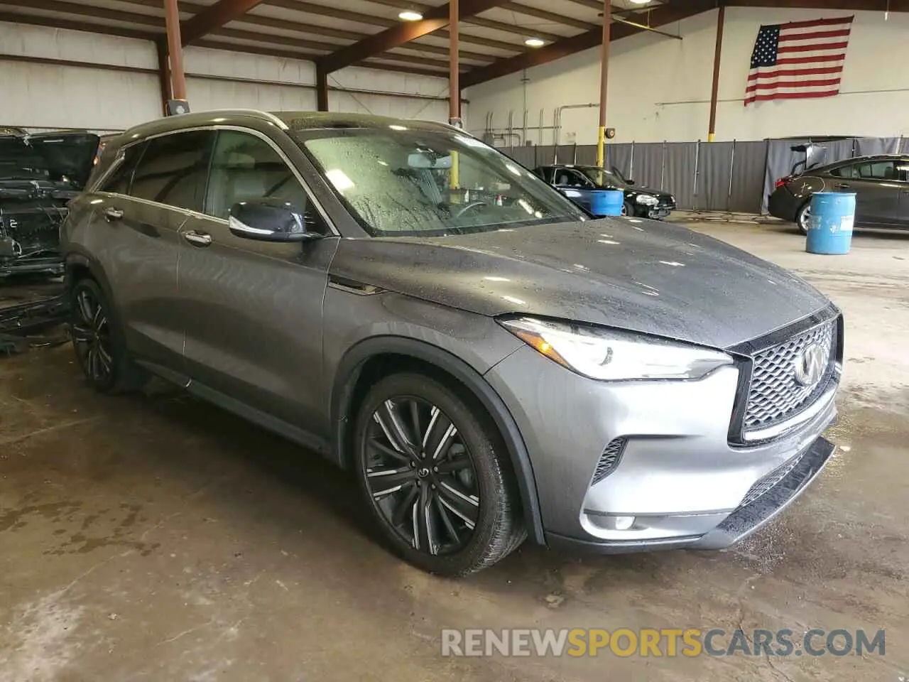 4 Фотография поврежденного автомобиля 3PCAJ5BBXMF104676 INFINITI QX50 2021