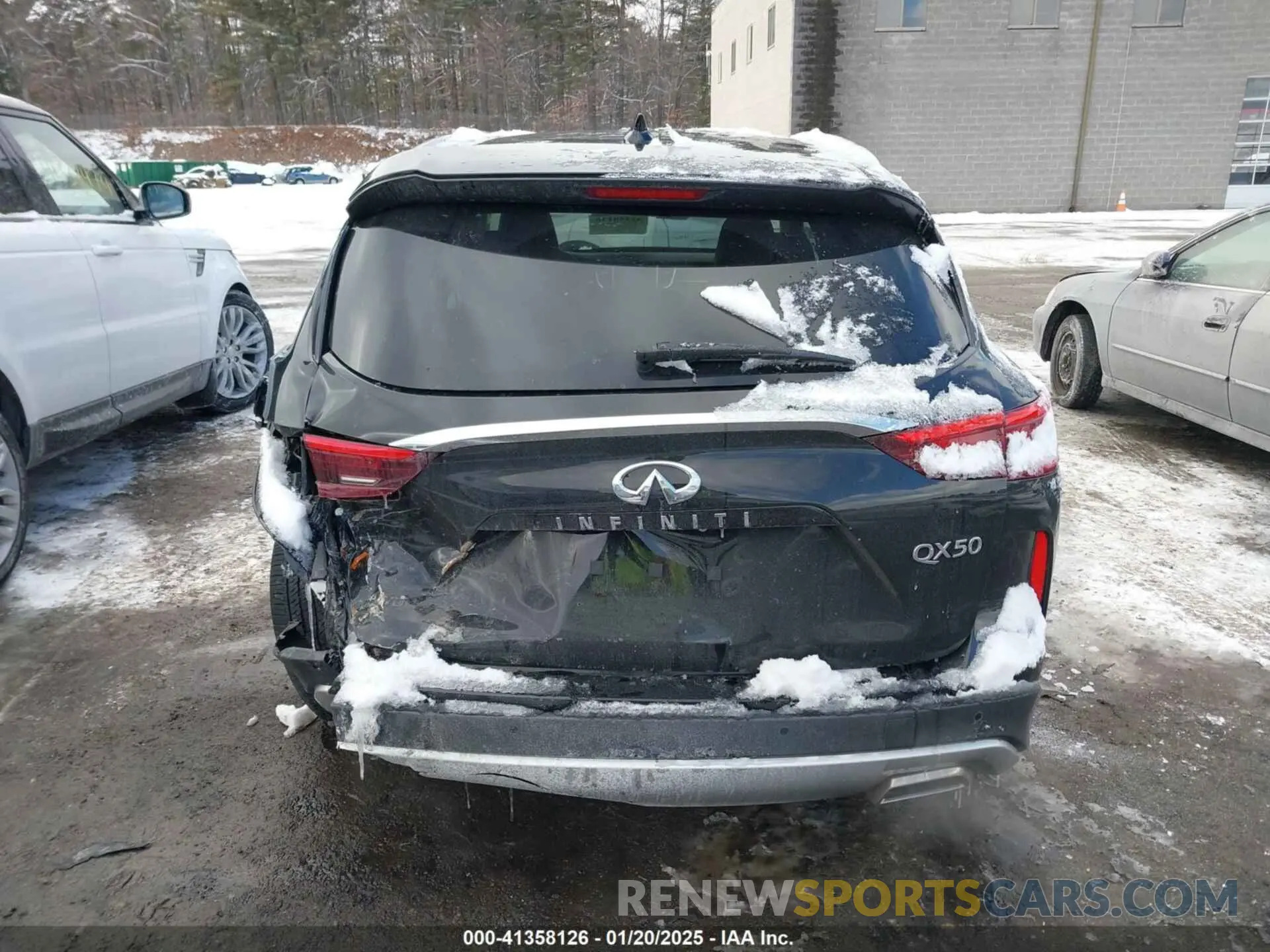 16 Photograph of a damaged car 3PCAJ5BBXMF110042 INFINITI QX50 2021