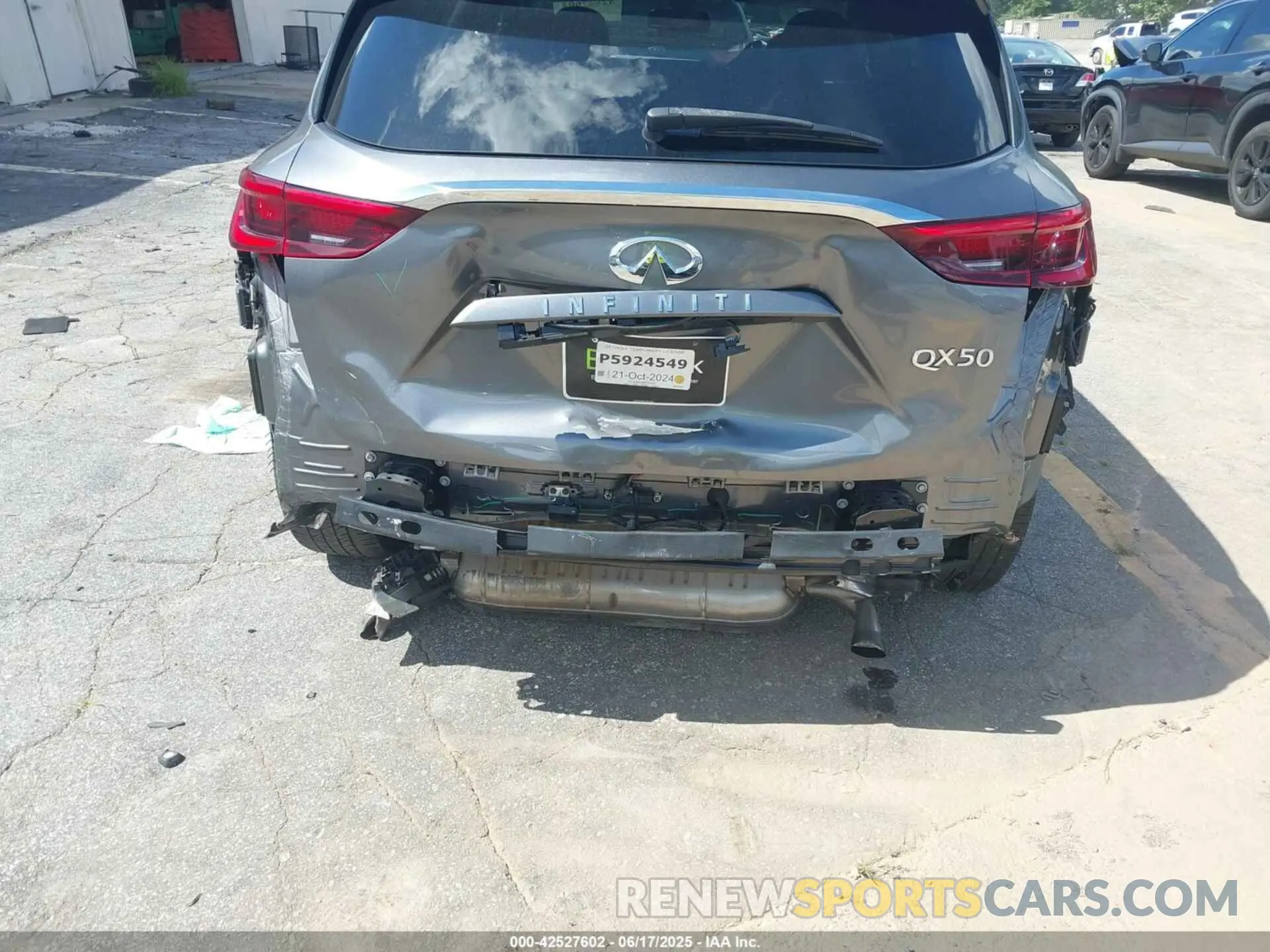 6 Фотография поврежденного автомобиля 3PCAJ5CA3MF115346 INFINITI QX50 2021
