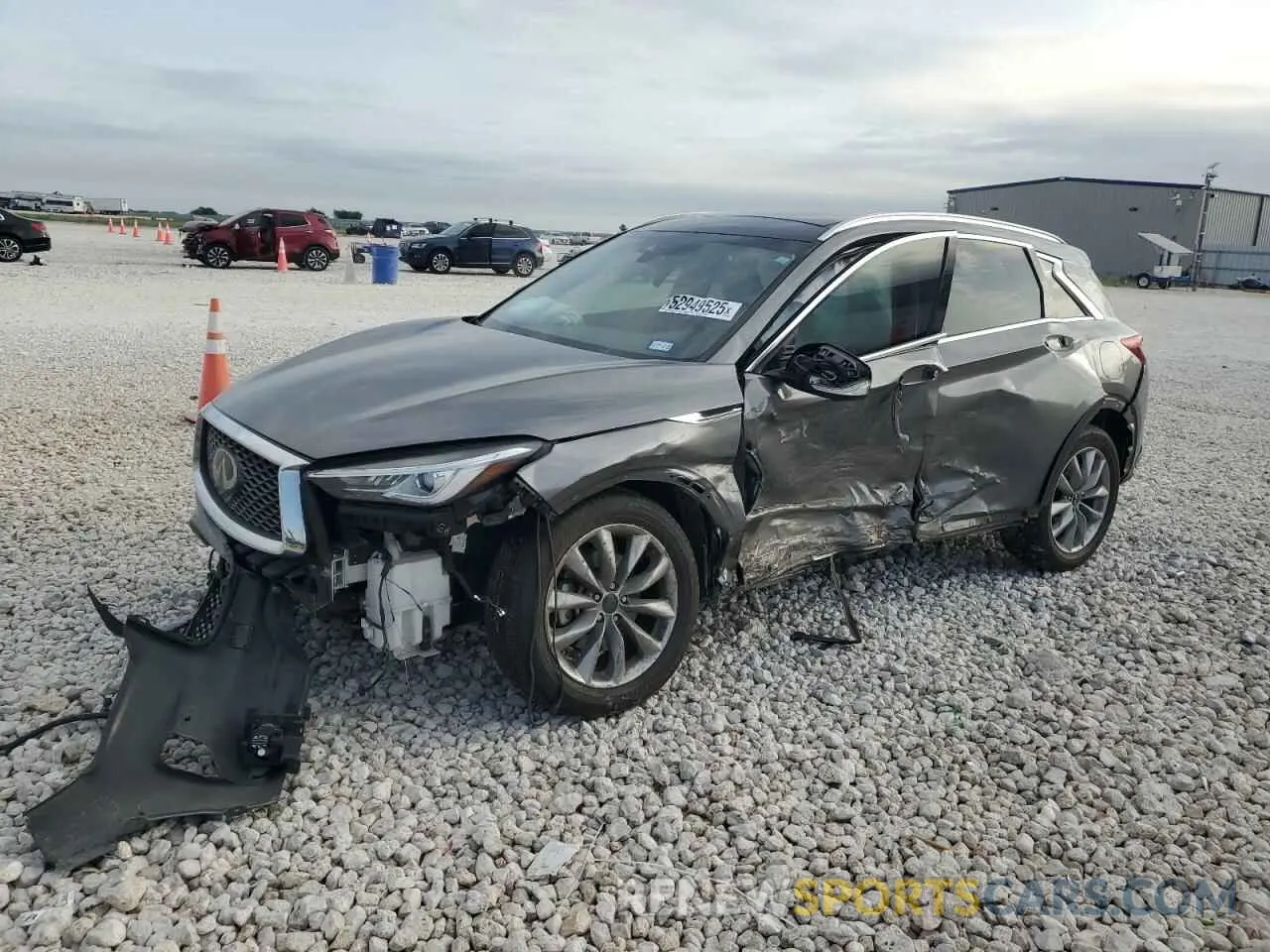 1 Photograph of a damaged car 3PCAJ5CA5MF119253 INFINITI QX50 2021