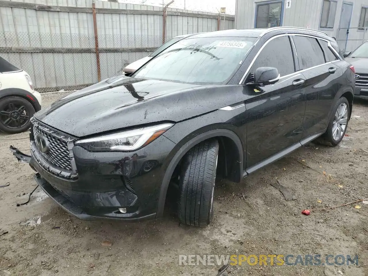 1 Photograph of a damaged car 3PCAJ5CA6MF104244 INFINITI QX50 2021