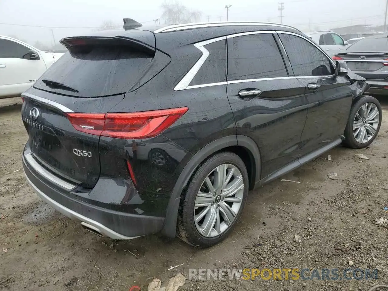 3 Photograph of a damaged car 3PCAJ5CA6MF104244 INFINITI QX50 2021