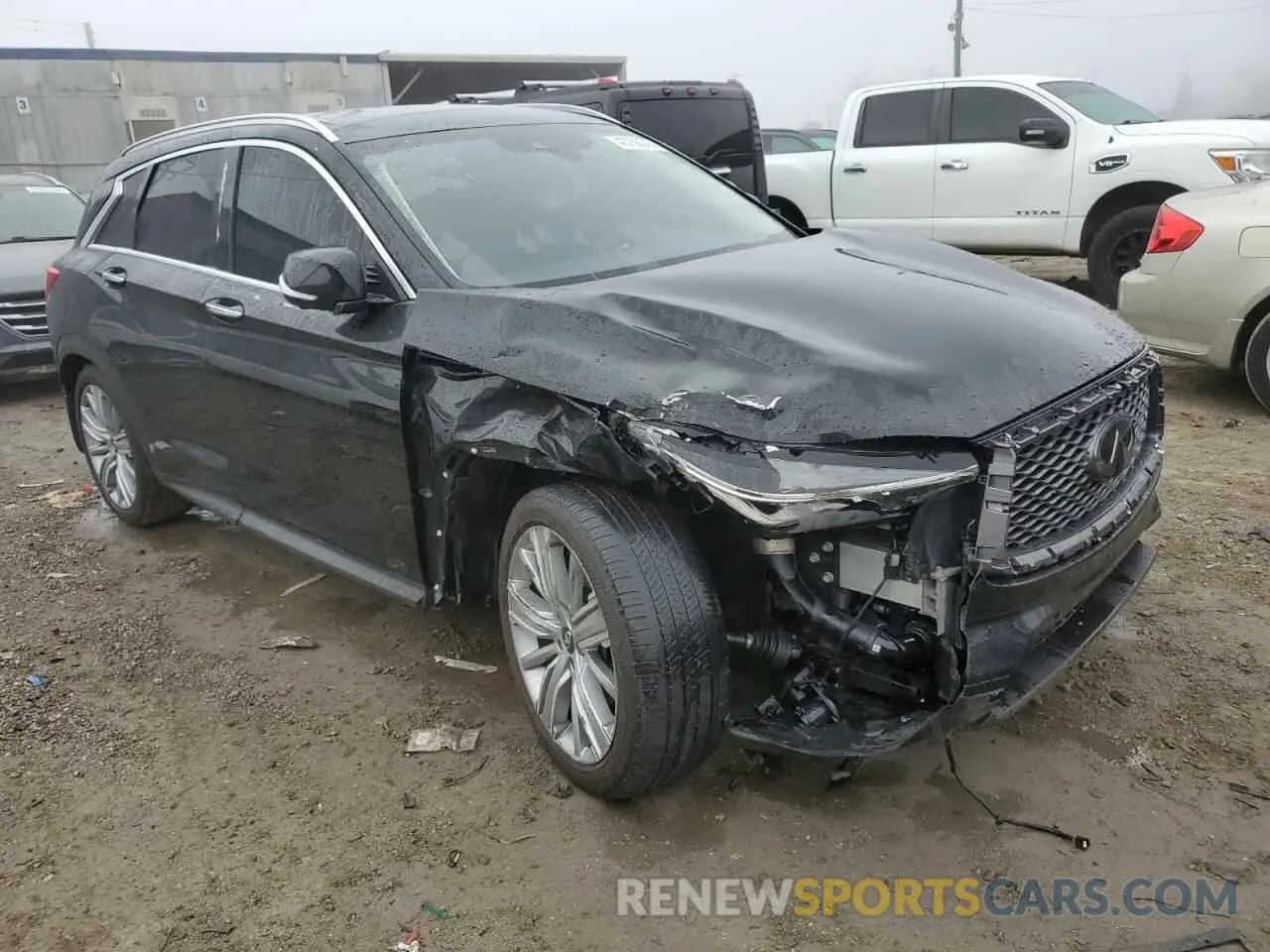 4 Photograph of a damaged car 3PCAJ5CA6MF104244 INFINITI QX50 2021