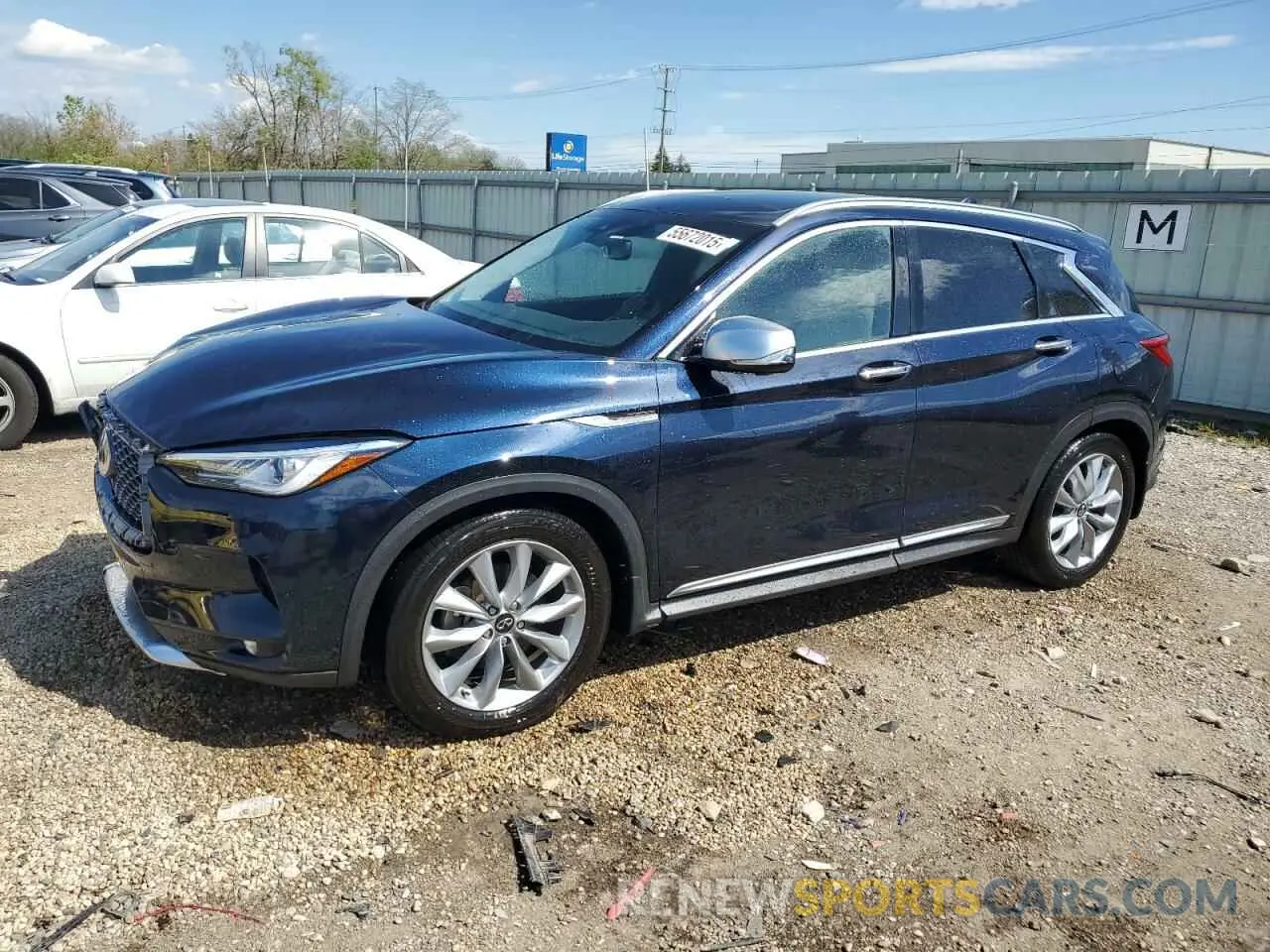 1 Photograph of a damaged car 3PCAJ5CB2MF107683 INFINITI QX50 2021