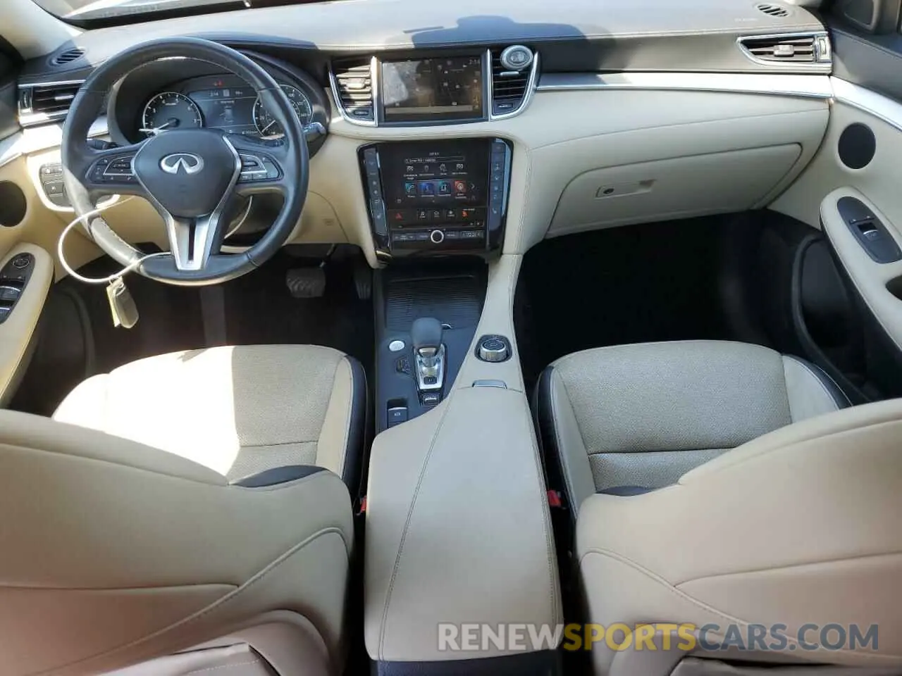 8 Photograph of a damaged car 3PCAJ5CB2MF107683 INFINITI QX50 2021