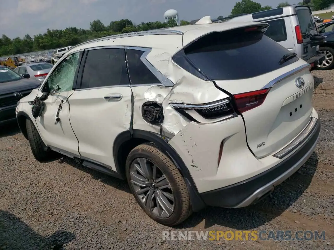 2 Фотография поврежденного автомобиля 3PCAJ5CB2MF119218 INFINITI QX50 2021