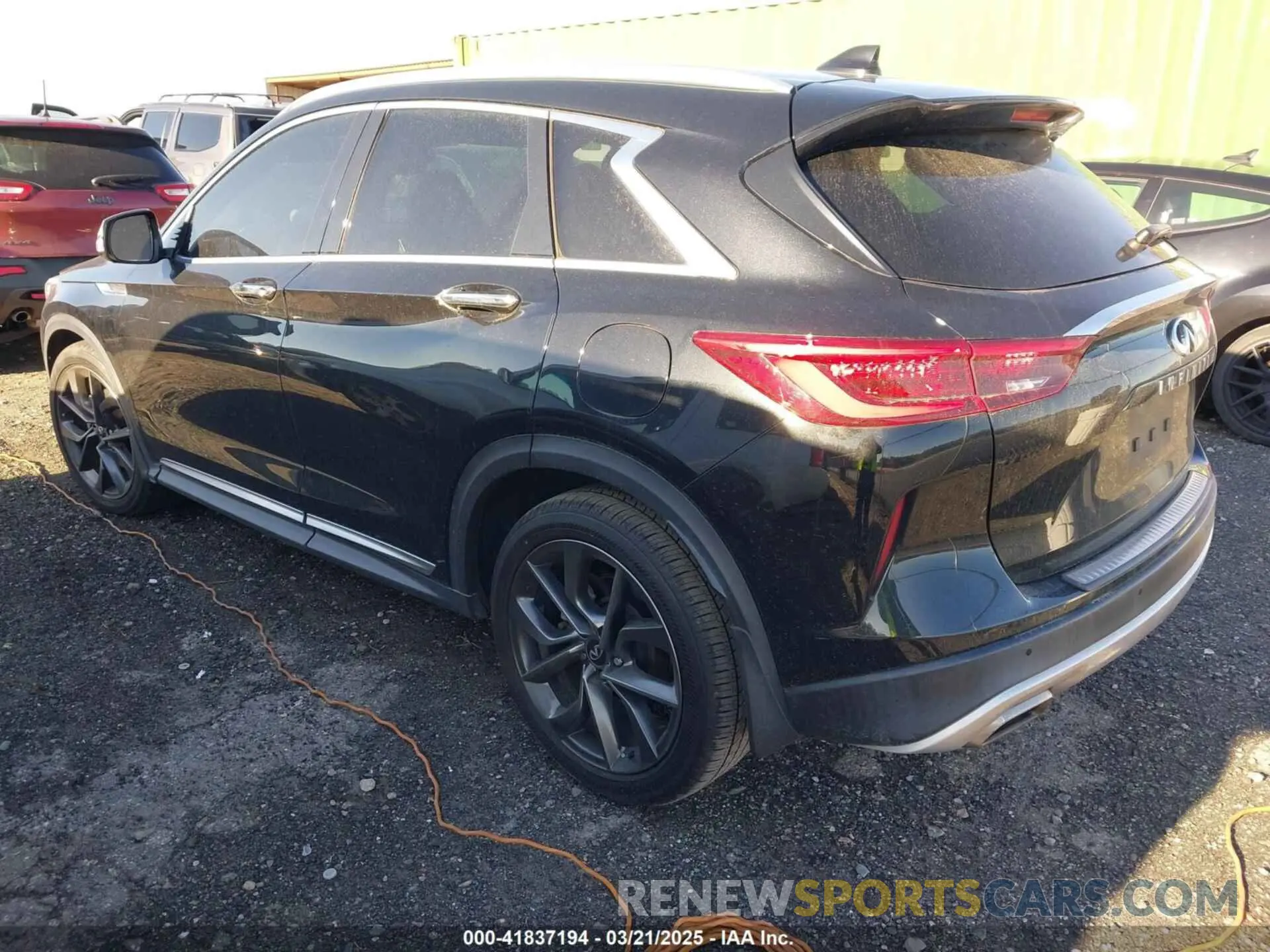 3 Photograph of a damaged car 3PCAJ5DA3MF120545 INFINITI QX50 2021